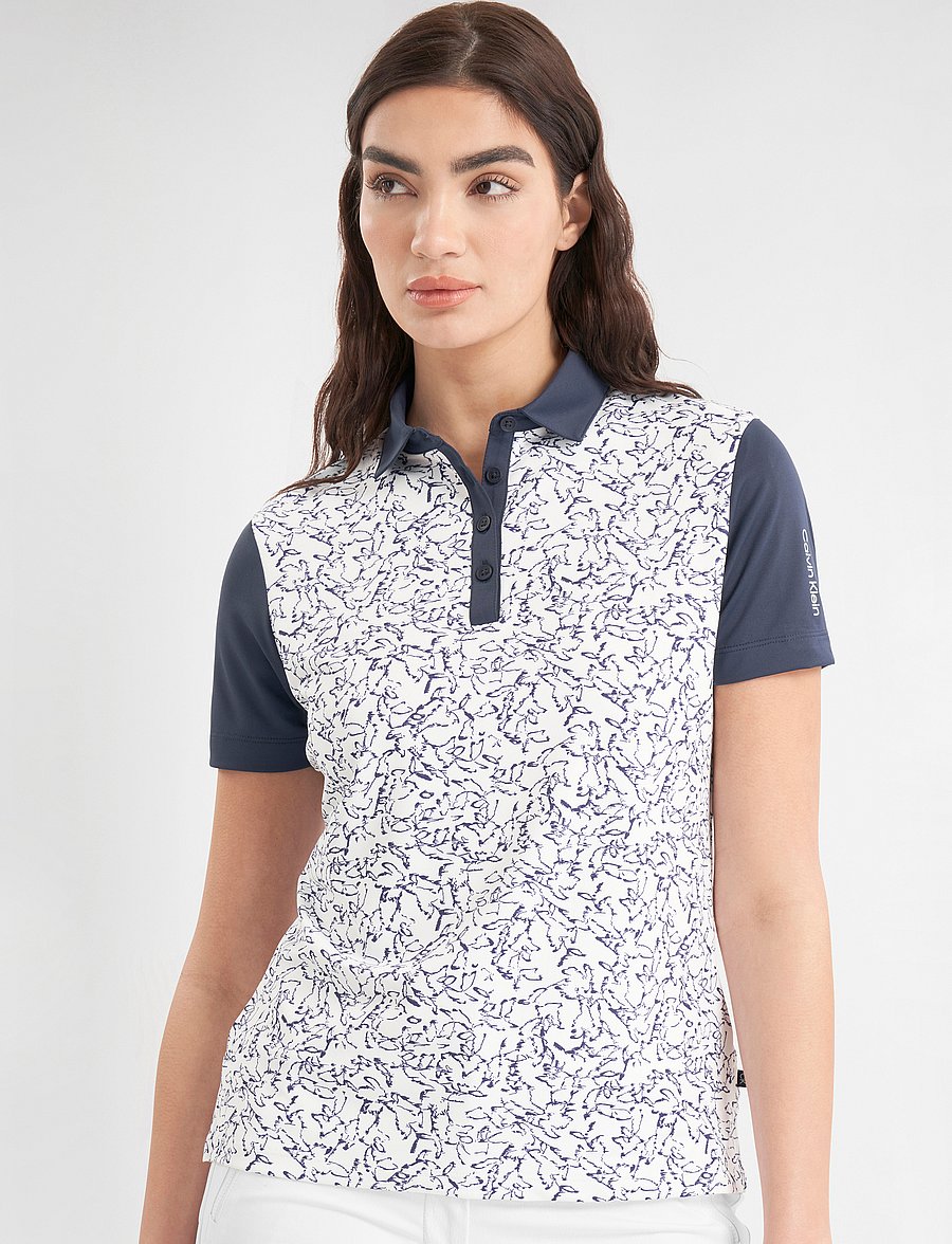 Calvin Klein Golf - HARMONY PRINTED S/S SHIRT - oberteile & t-shirts - white - 5