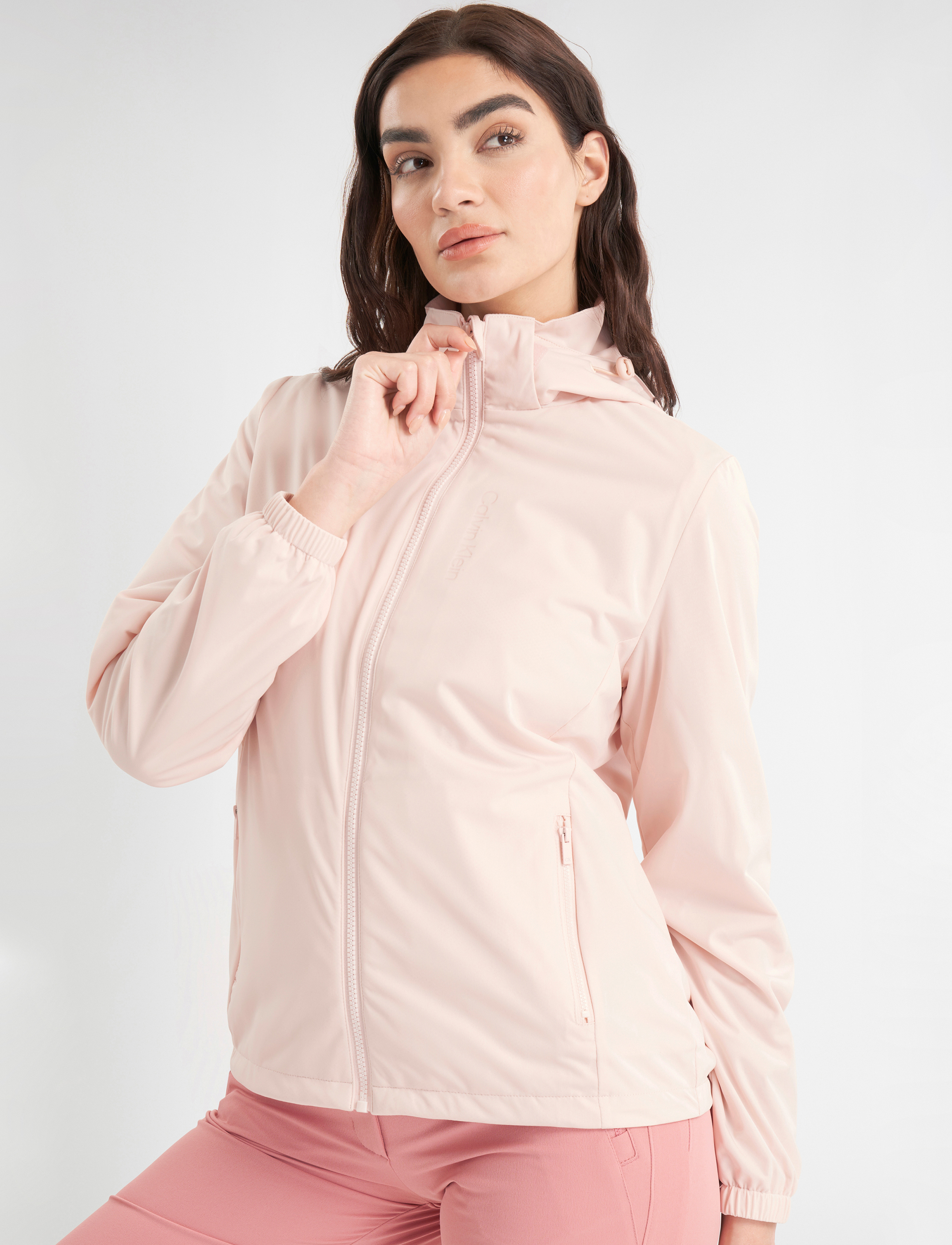 Calvin Klein Golf - OSO HOODED WINDBREAKER - golfijakid - shell pink - 0