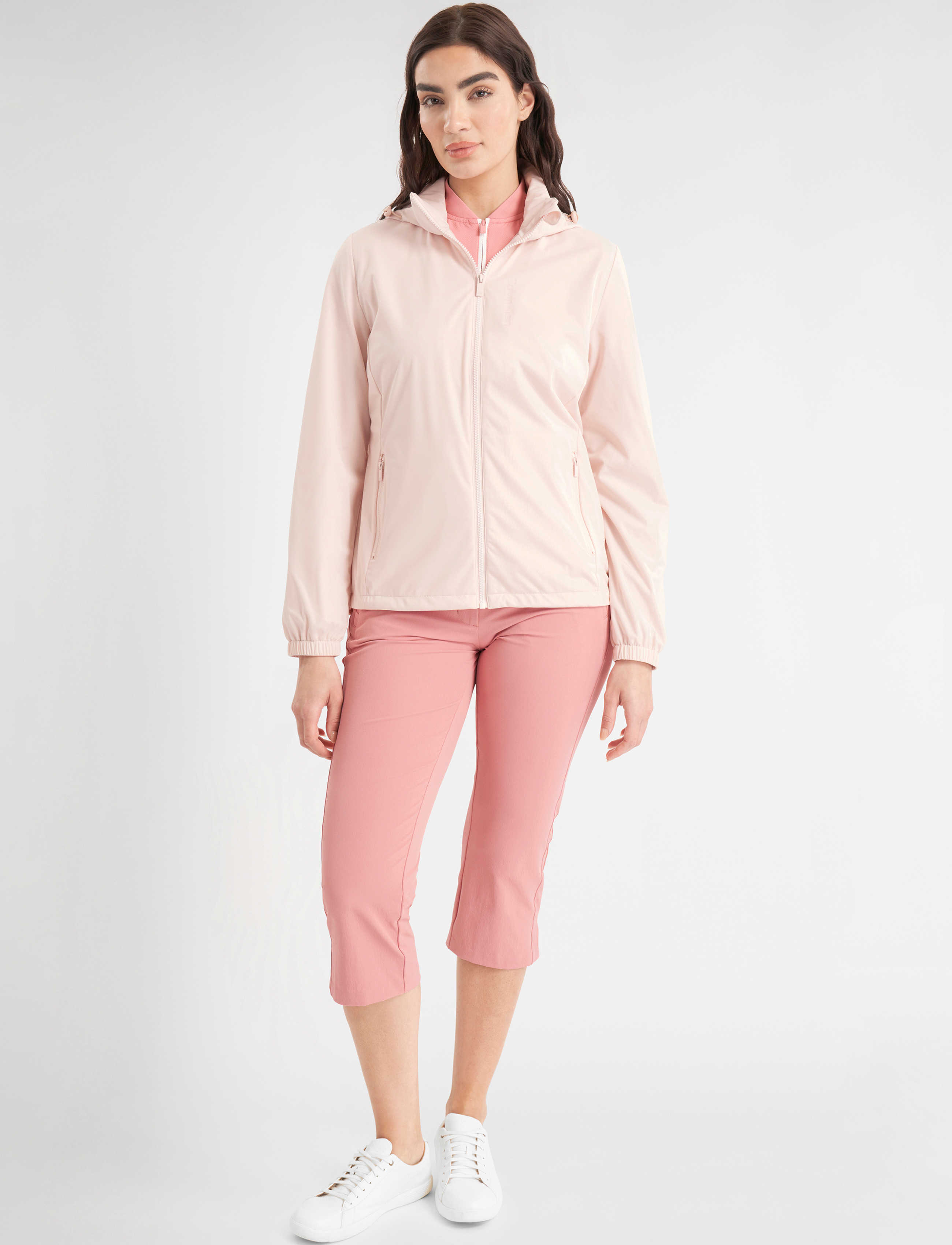 Calvin Klein Golf - OSO HOODED WINDBREAKER - golfjakker - shell pink - 3
