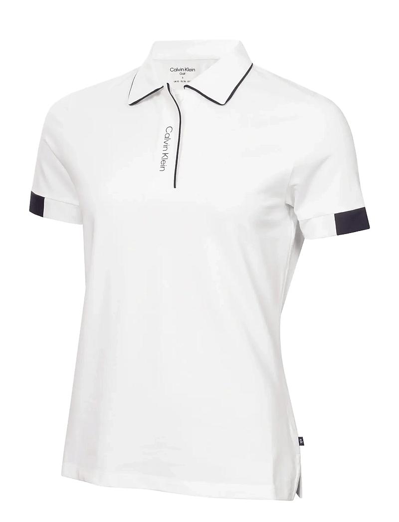Calvin Klein Golf - DESTIN S/S POLO - oberteile & t-shirts - white - 1