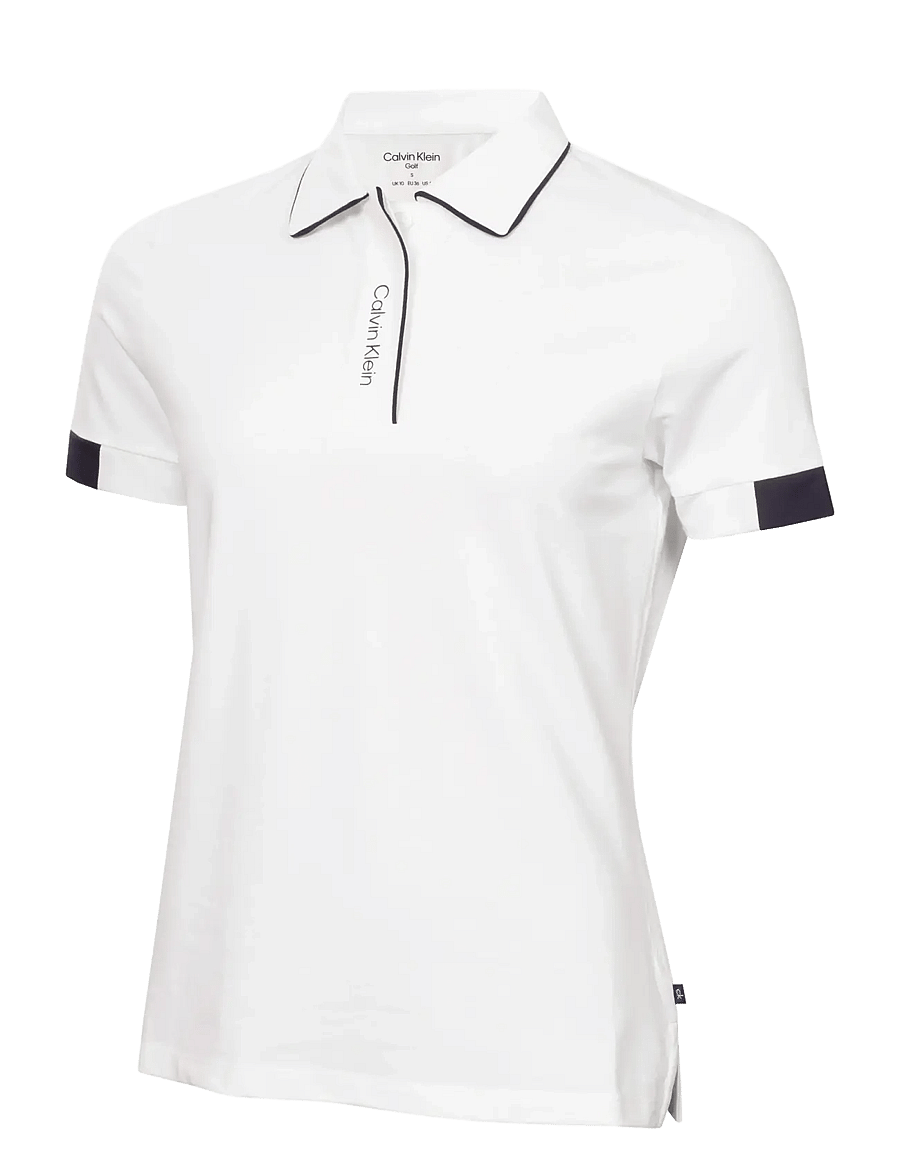 Calvin Klein Golf - DESTIN S/S POLO - topi un t-krekli - white - 1