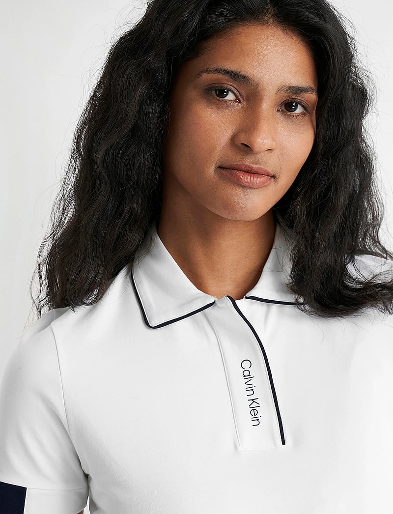 Calvin Klein Golf - DESTIN S/S POLO - oberteile & t-shirts - white - 4