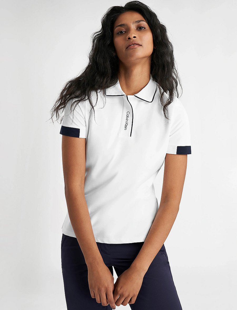 Calvin Klein Golf - DESTIN S/S POLO - topi un t-krekli - white - 5