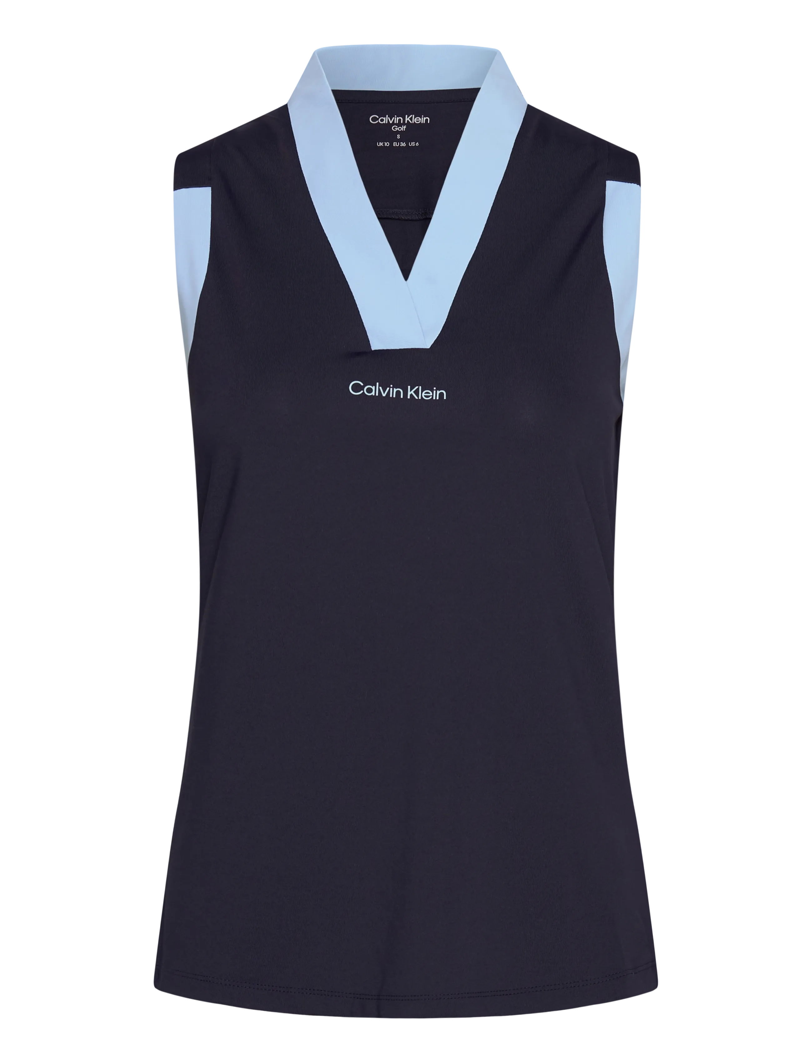 Calvin Klein Golf JUNO JERSEY S/LESS POLO - Calvin Klein Golf - NAVY / navy