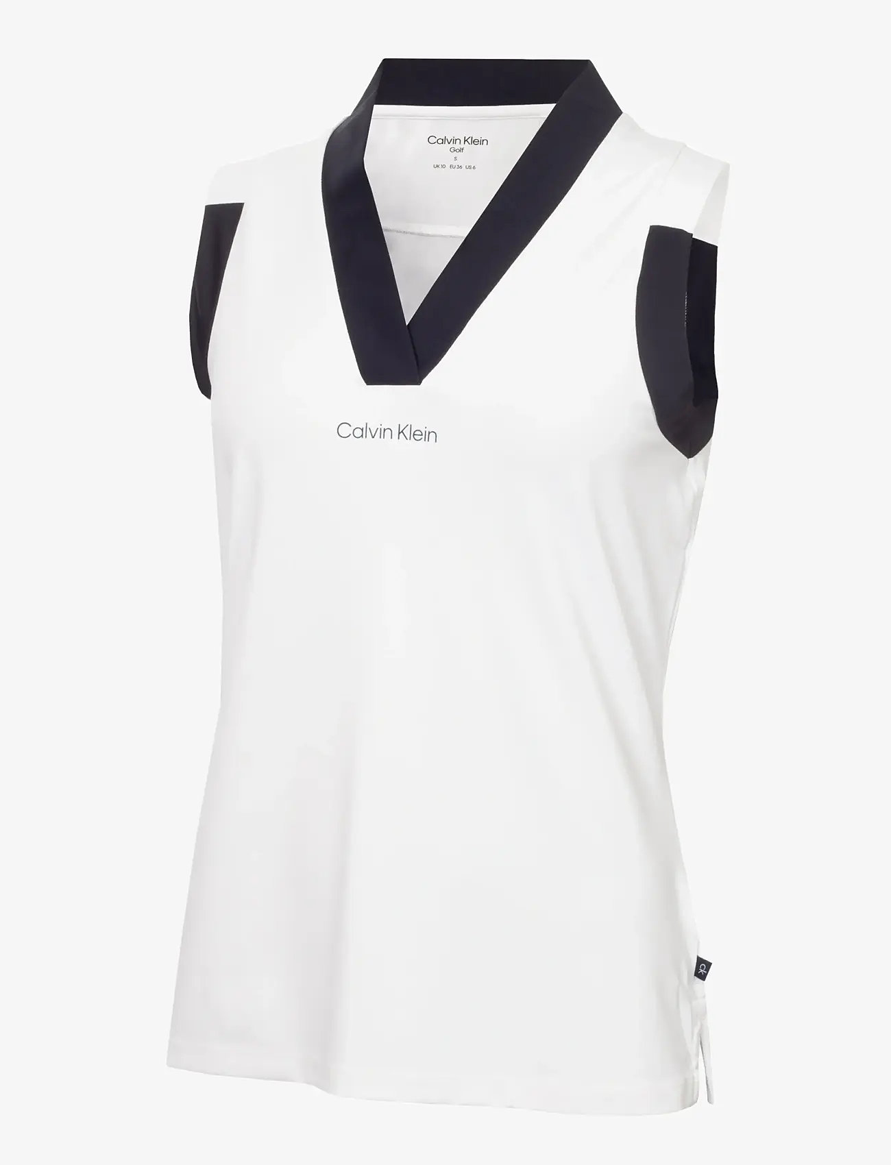 Calvin Klein Golf - JUNO JERSEY S/LESS POLO - oberteile & t-shirts - white - 1