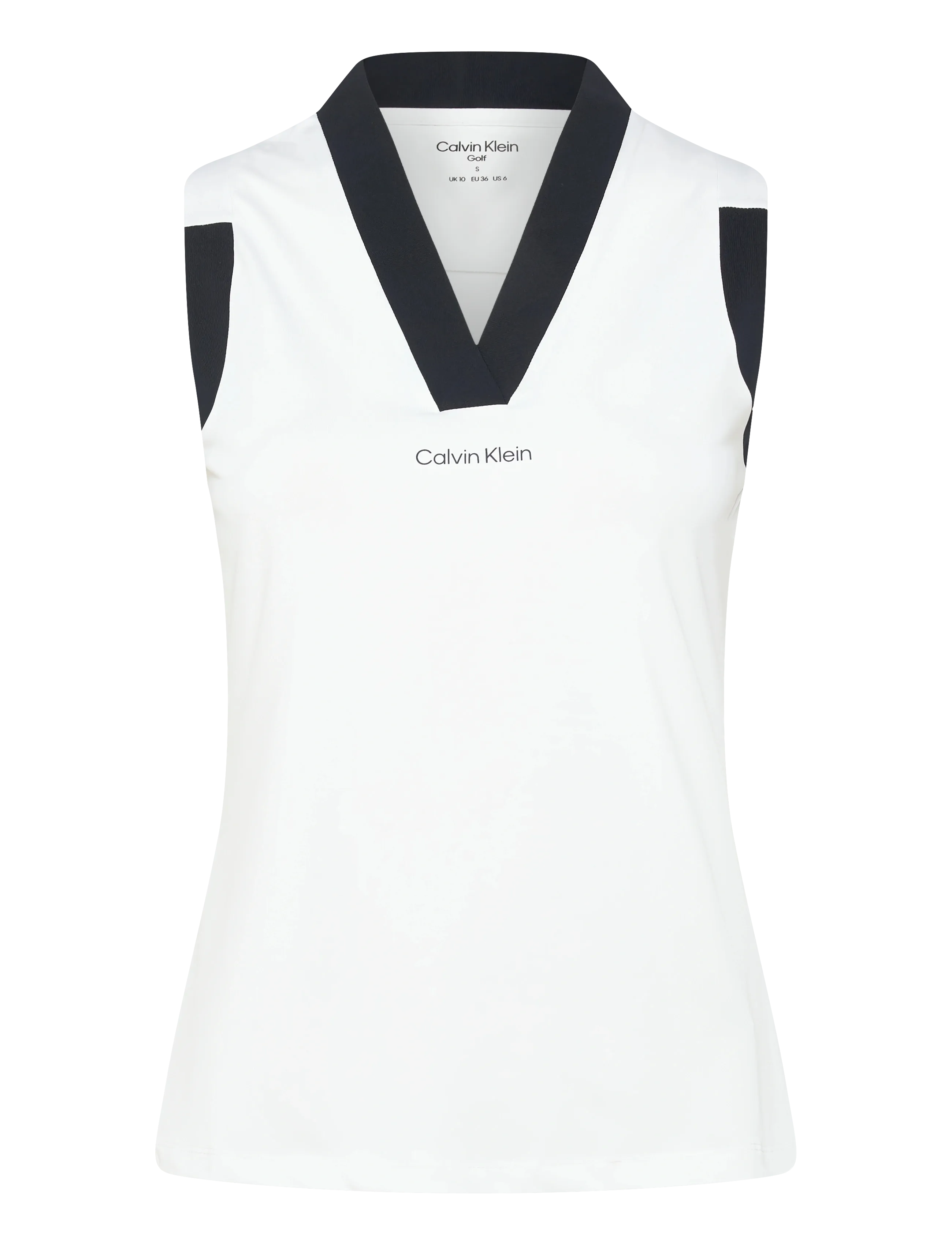 Calvin Klein Golf JUNO JERSEY S/LESS POLO - Calvin Klein Golf - WHITE / white
