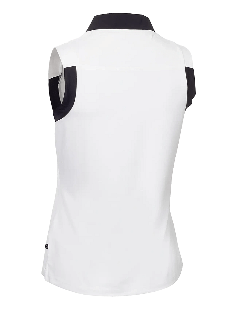Calvin Klein Golf - JUNO JERSEY S/LESS POLO - oberteile & t-shirts - white - 2