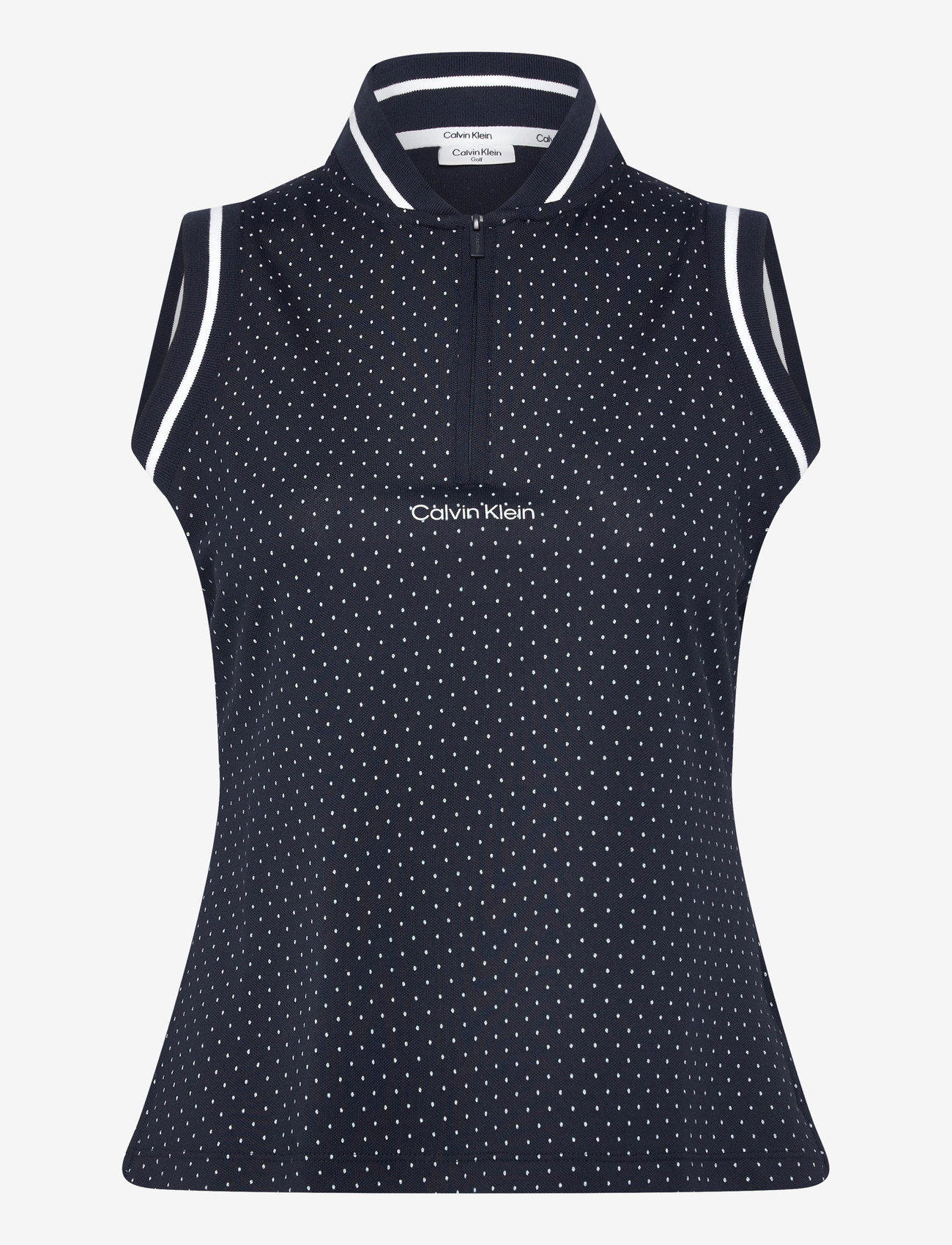 Calvin Klein Golf - CAMILLA PRINTED S/LESS POLO - oberteile & t-shirts - navy - 0