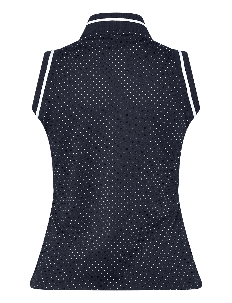 Calvin Klein Golf - CAMILLA PRINTED S/LESS POLO - oberteile & t-shirts - navy - 1
