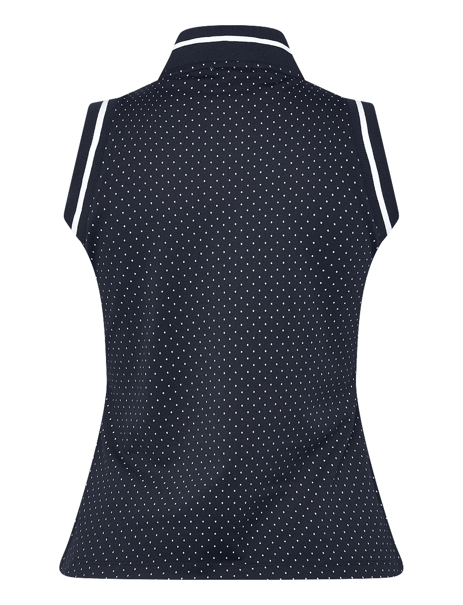 Calvin Klein Golf - CAMILLA PRINTED S/LESS POLO - toppar & t-shirts - navy - 1