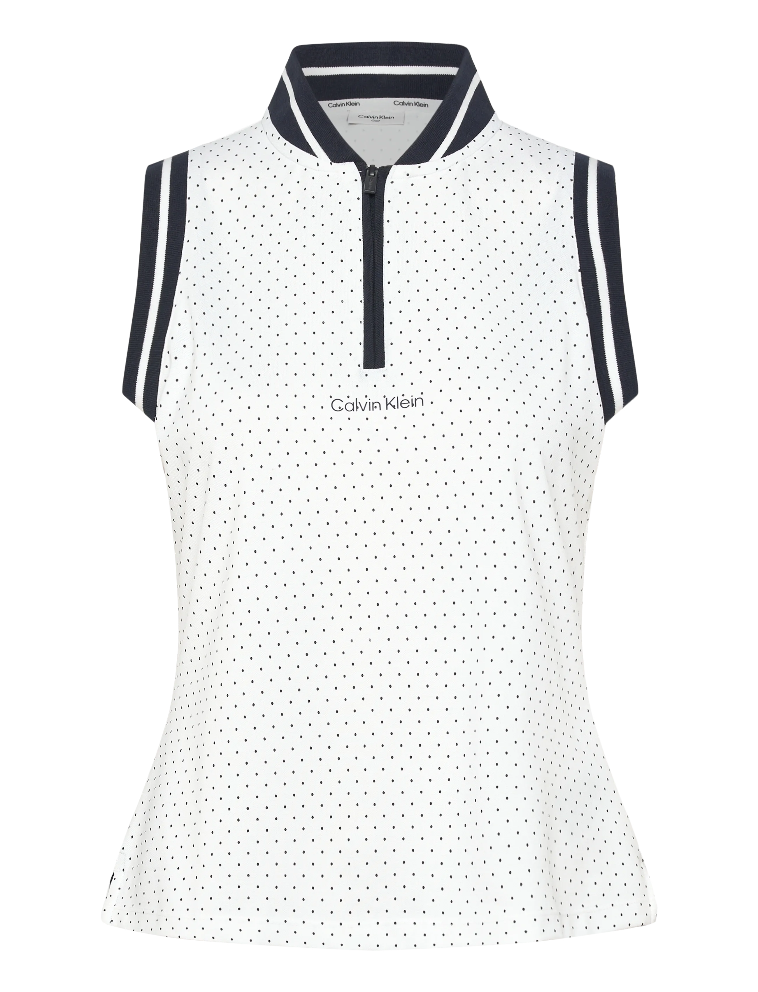 Calvin Klein Golf CAMILLA PRINTED S/LESS POLO - Alussärgid - WHITE / white