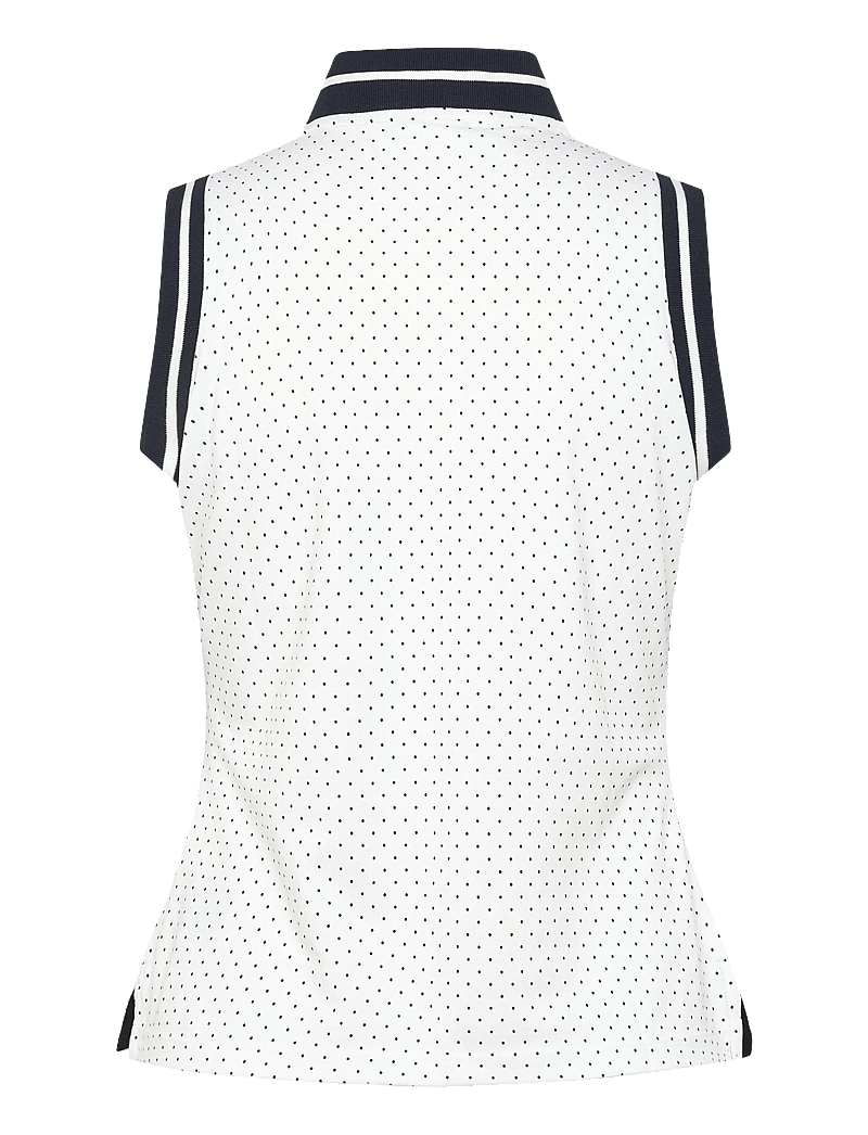 Calvin Klein Golf - CAMILLA PRINTED S/LESS POLO - oberteile & t-shirts - white - 1