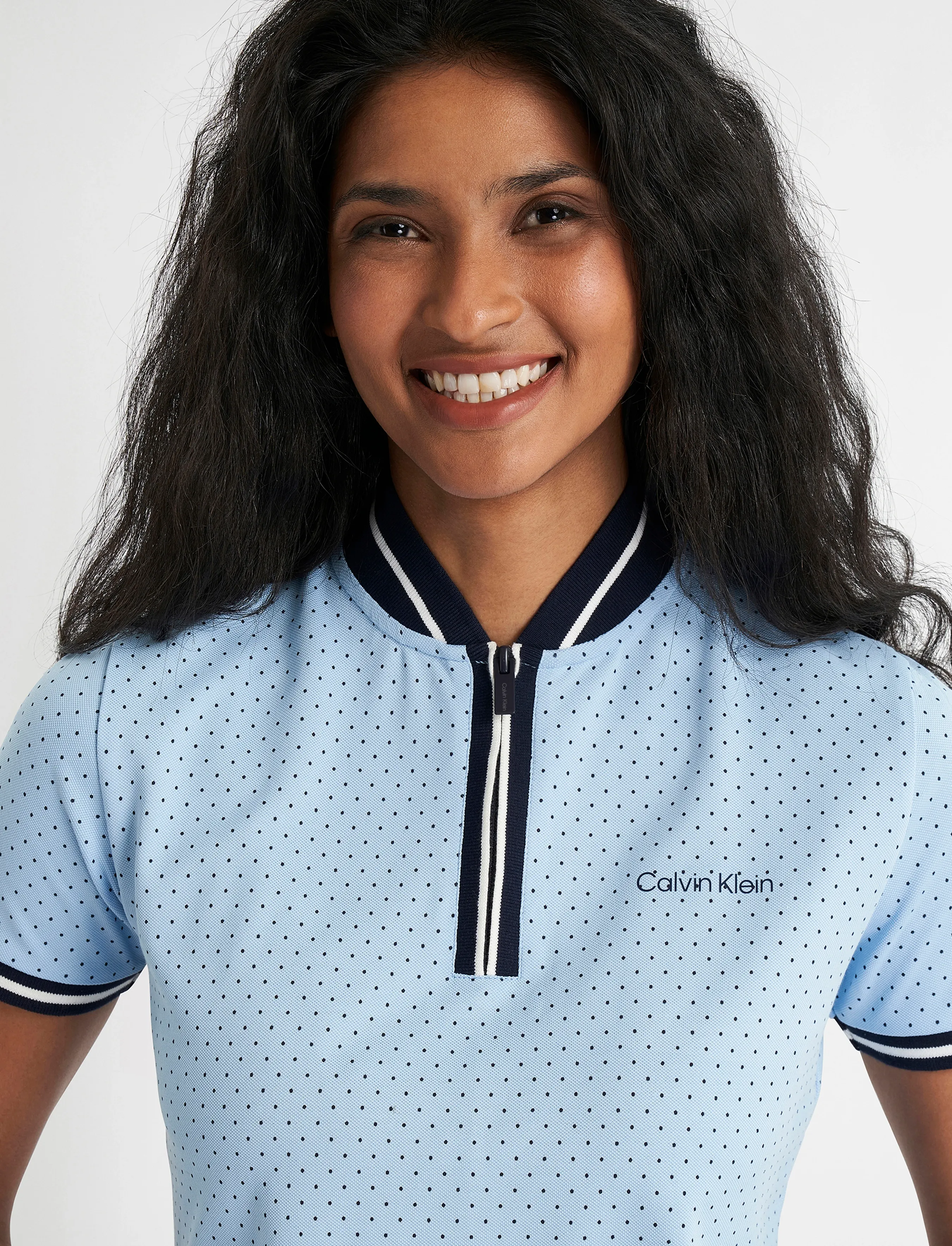 Calvin Klein Golf - CAMILLA PRINTED S/S POLO - polos - bluebell - 4