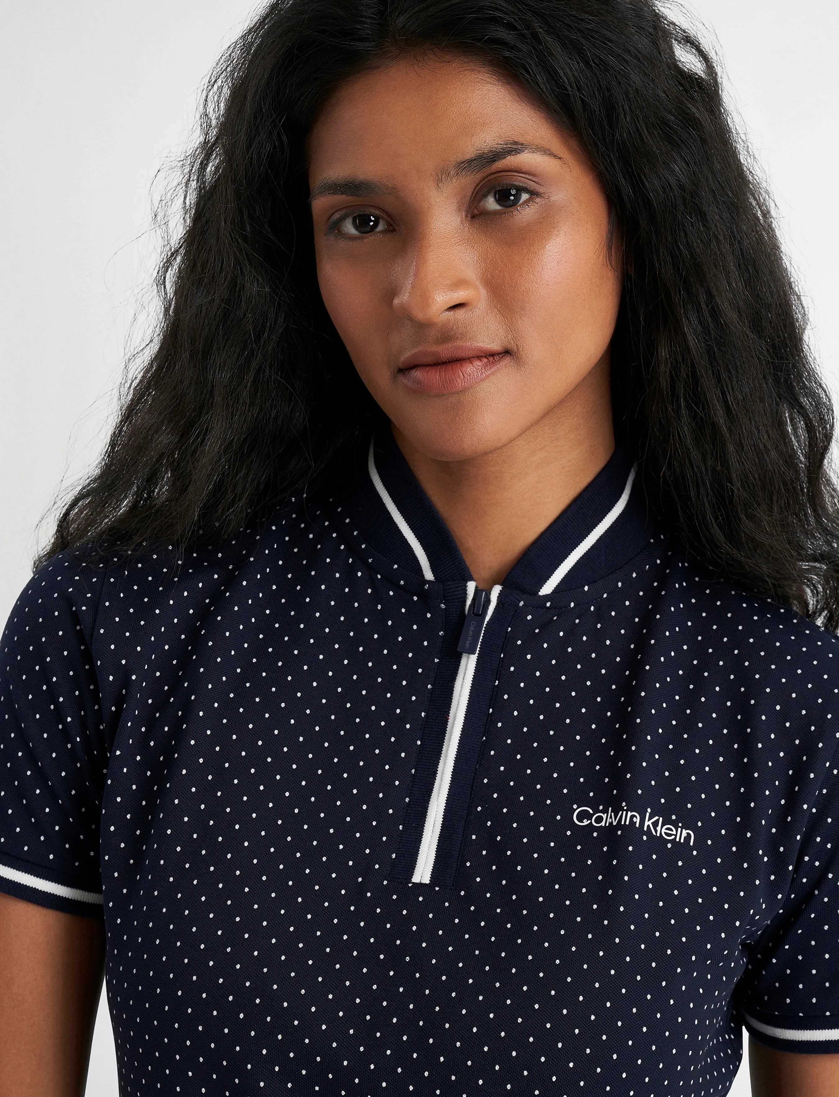 Calvin Klein Golf - CAMILLA PRINTED S/S POLO - polos - navy - 4