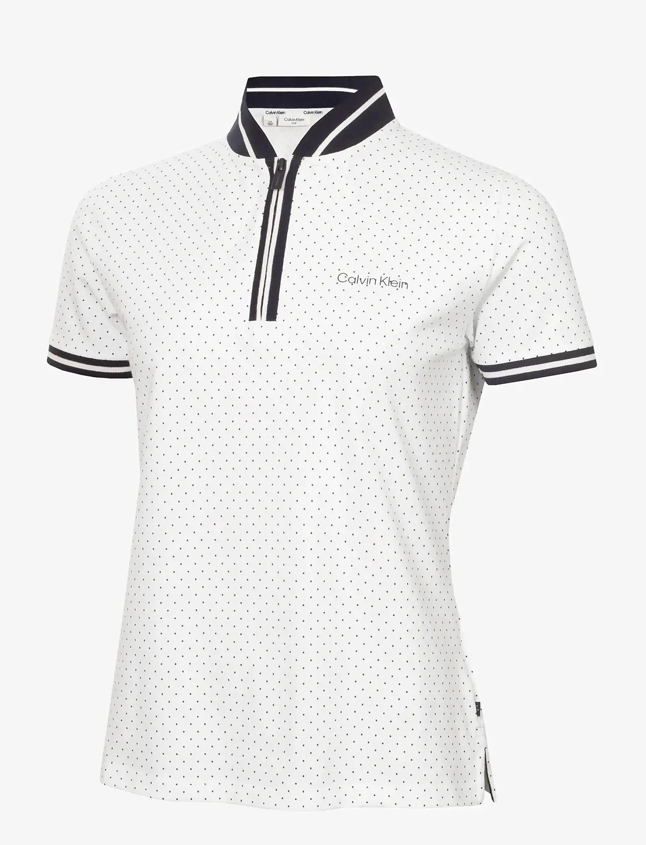 Calvin Klein Golf - CAMILLA PRINTED S/S POLO - oberteile & t-shirts - white - 1