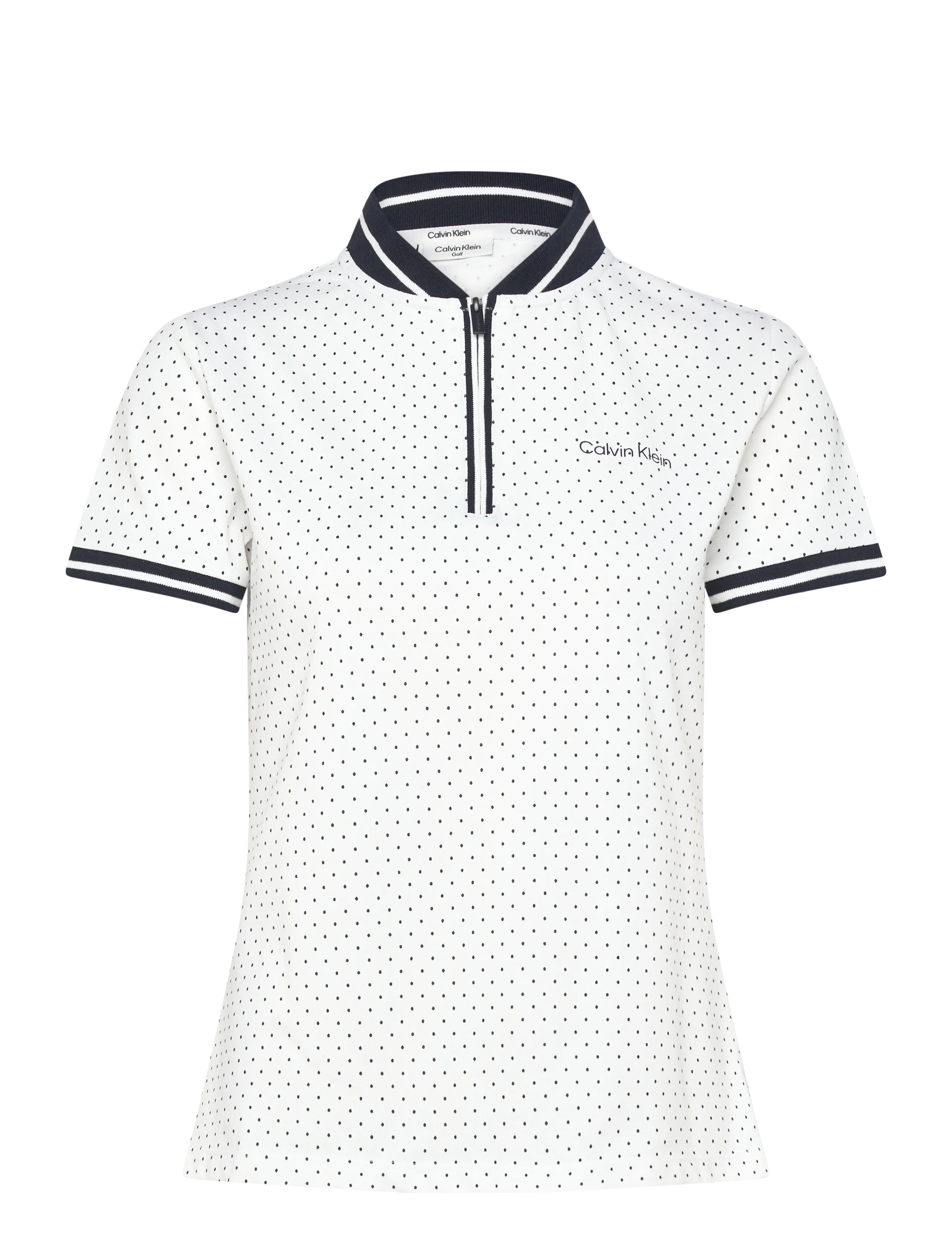 Calvin Klein Golf CAMILLA PRINTED S/S POLO - Calvin Klein Golf - WHITE / white