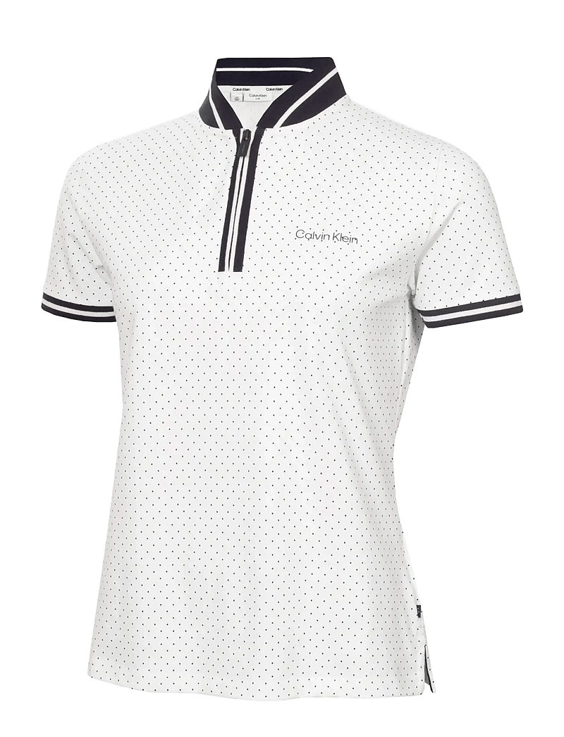 Calvin Klein Golf - CAMILLA PRINTED S/S POLO - oberteile & t-shirts - white - 1