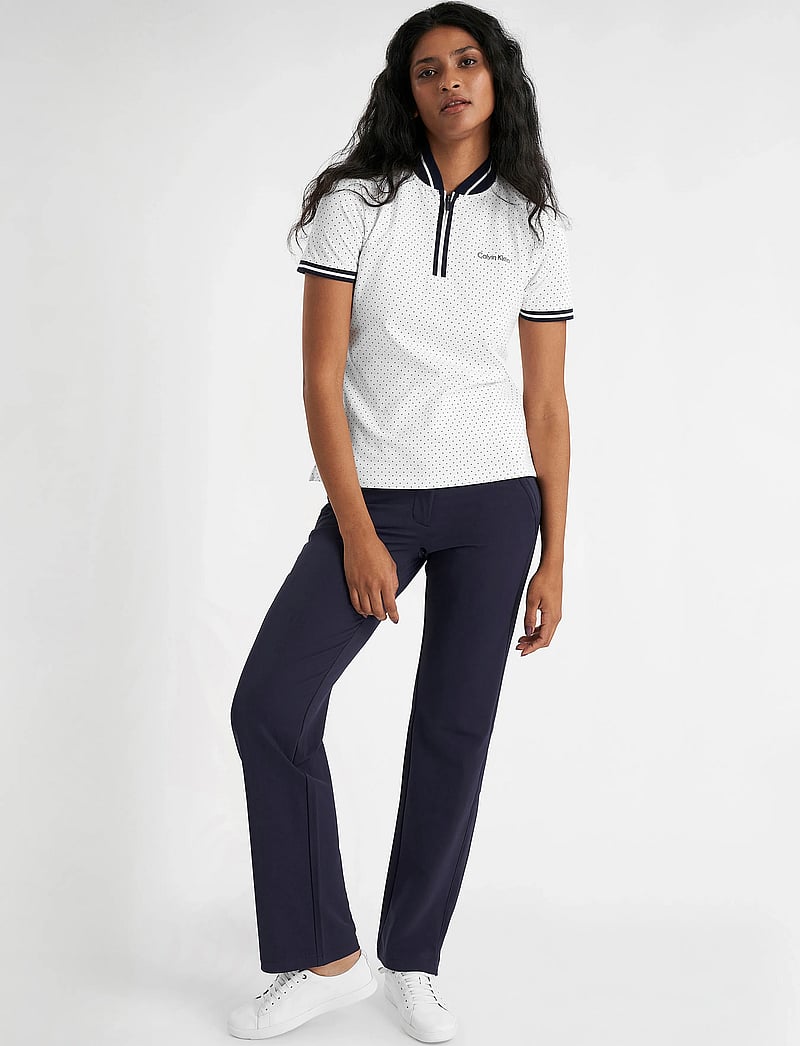 Calvin Klein Golf - CAMILLA PRINTED S/S POLO - oberteile & t-shirts - white - 3