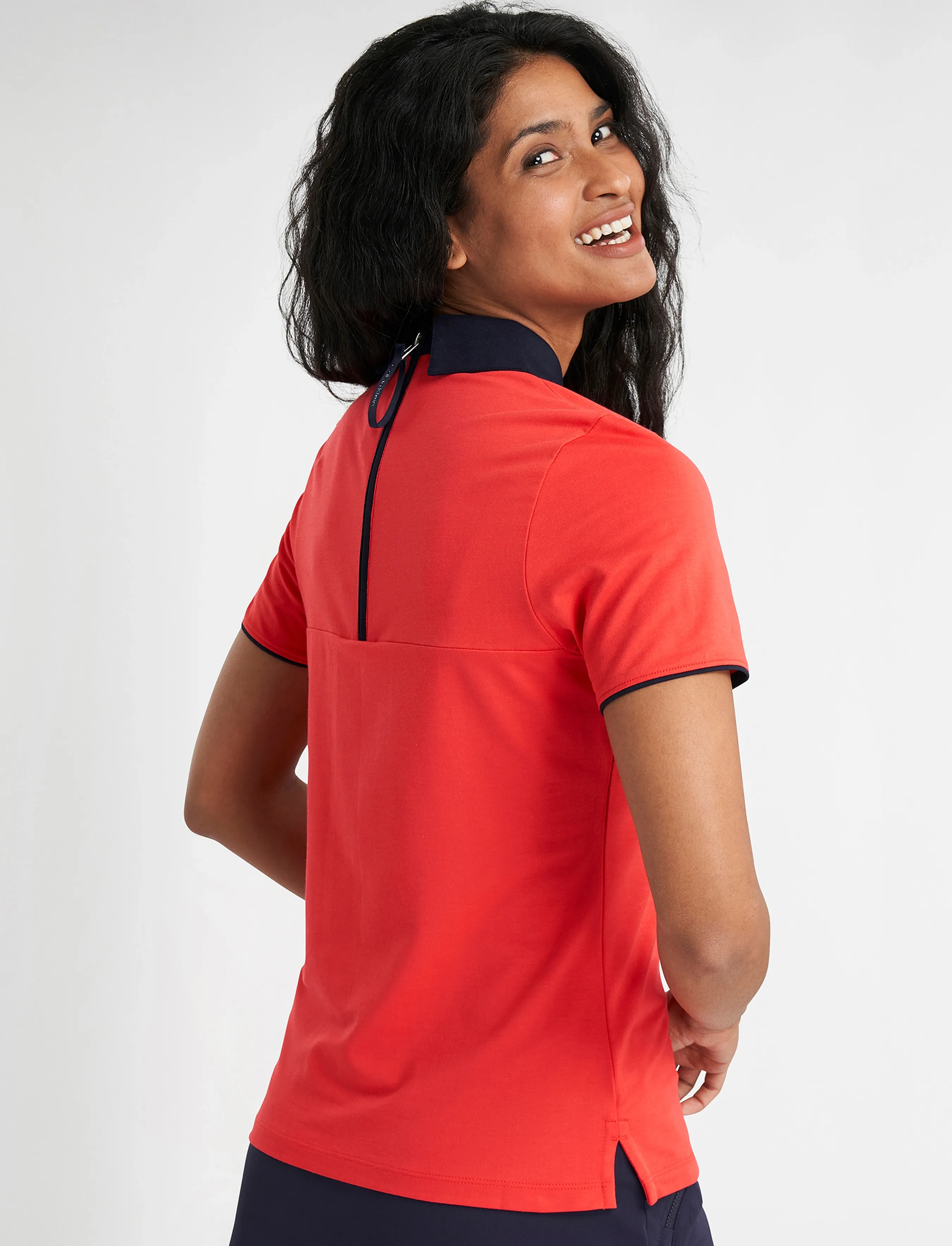 Calvin Klein Golf - BROOKE S/S POLO - toppar & t-shirts - coral red - 3