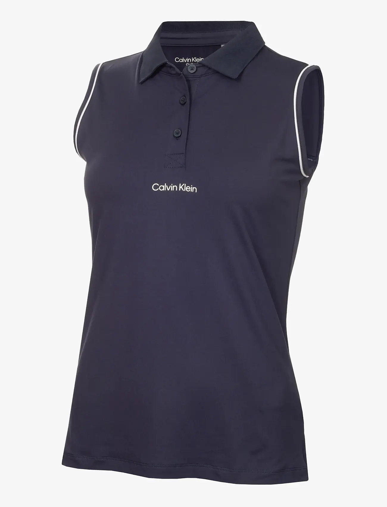 Calvin Klein Golf - MANELLE S/LESS POLO - toppar & t-shirts - navy - 1
