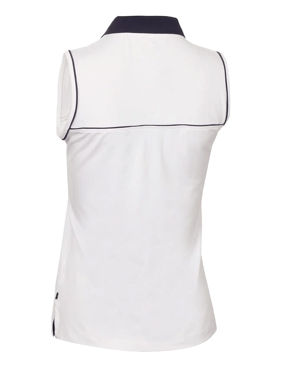 Calvin Klein Golf - MANELLE S/LESS POLO - oberteile & t-shirts - white - 2