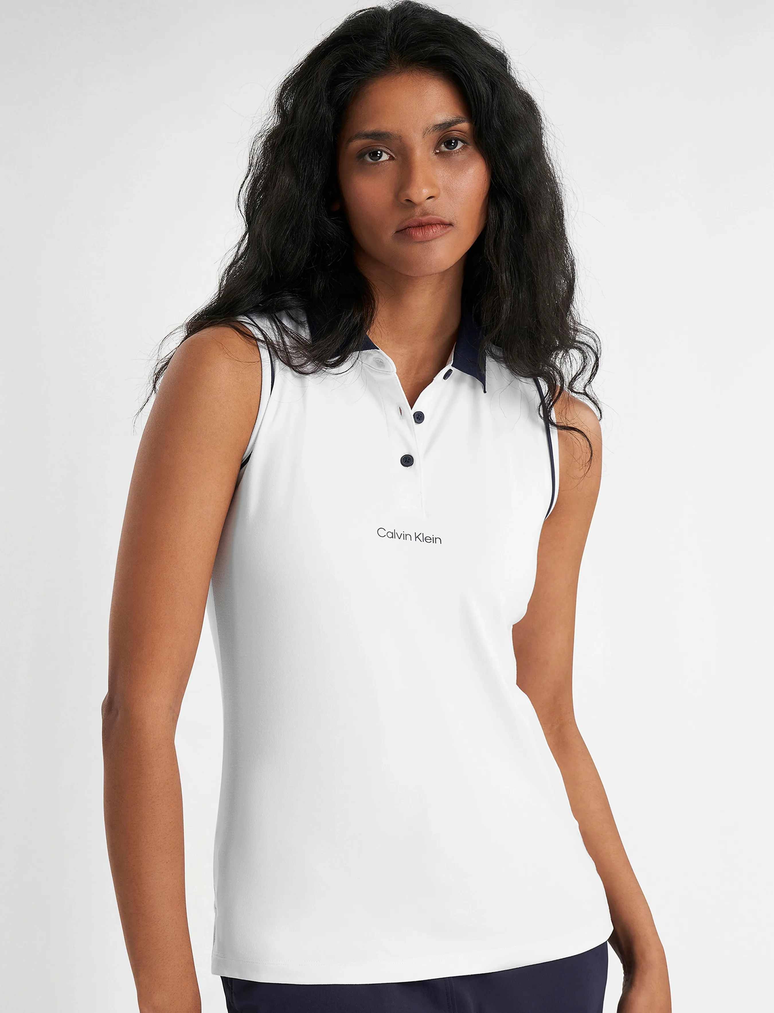 Calvin Klein Golf MANELLE S/LESS POLO - Alussärgid ja T-särgid - WHITE / white