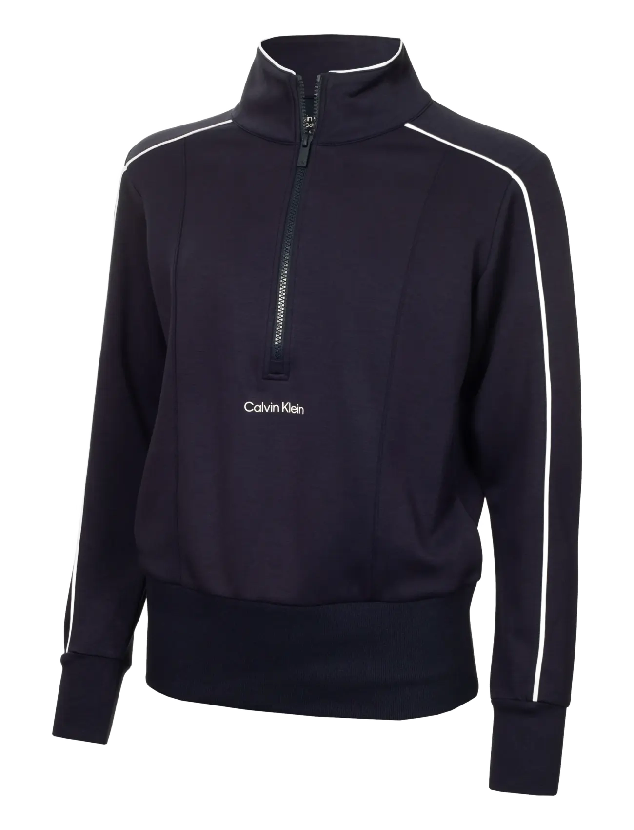 CALVIN KLEIN GOLF Quinta Quarter Zip Oberteil Navy - 18 - Damen