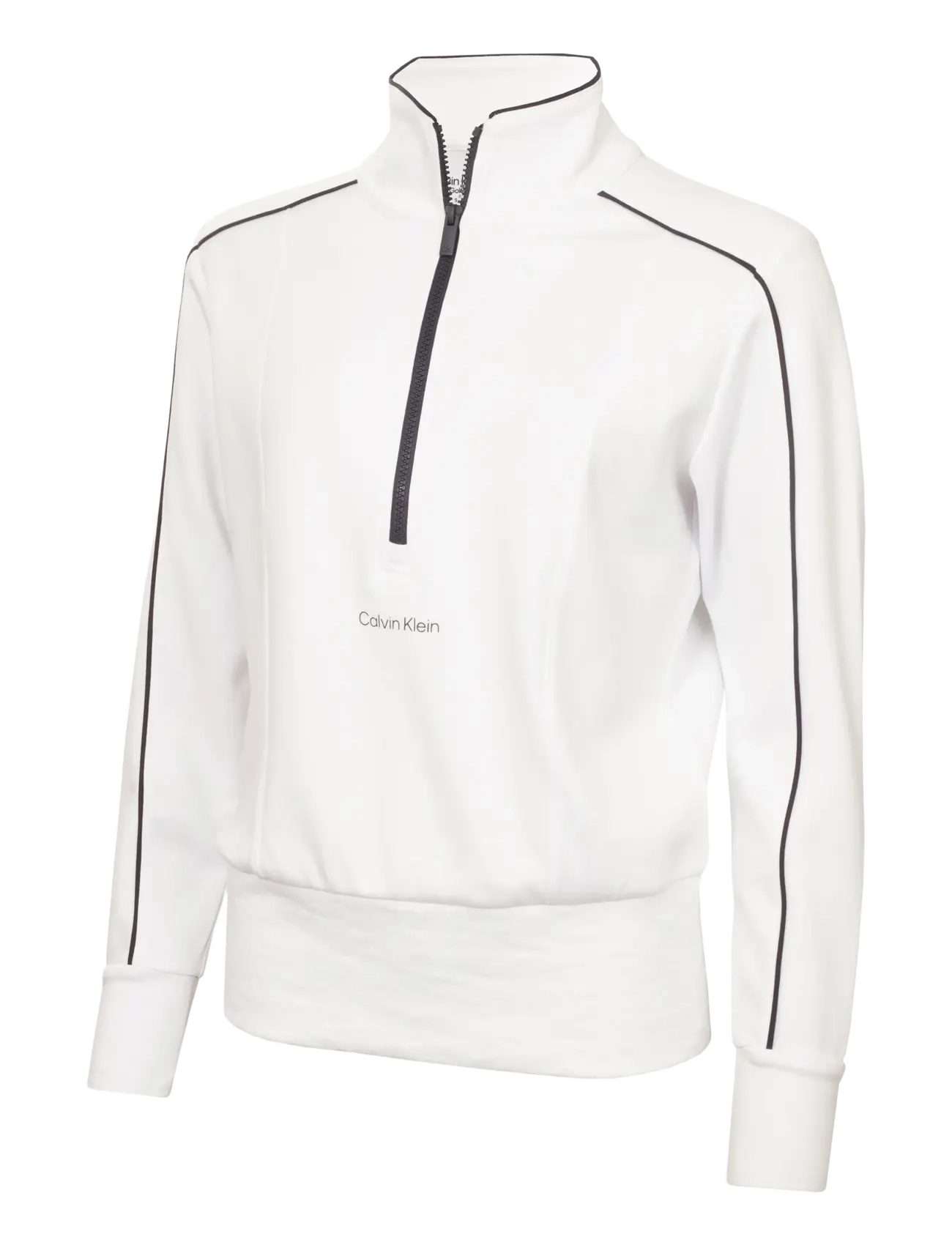 Calvin Klein Golf QUINTA QUARTER ZIP TOP - Sport test Lino - WHITE / white