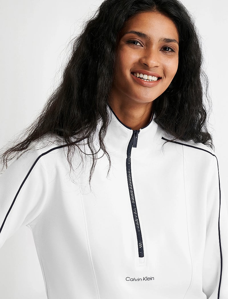 Calvin Klein Golf - QUINTA QUARTER ZIP TOP - Överdelar - white - 4