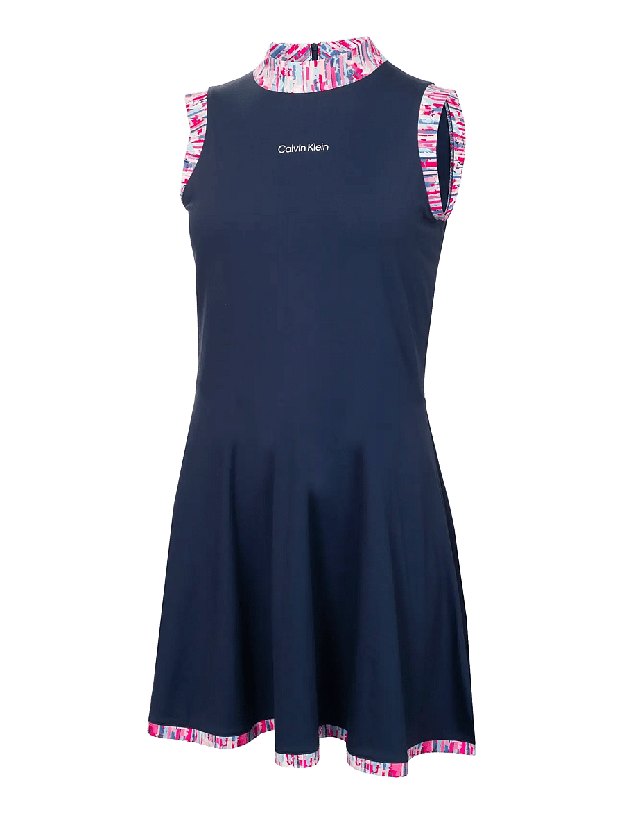 Calvin Klein Golf - CARMEN MOCK NECK DRESS - kleider & röcke - navy - 1
