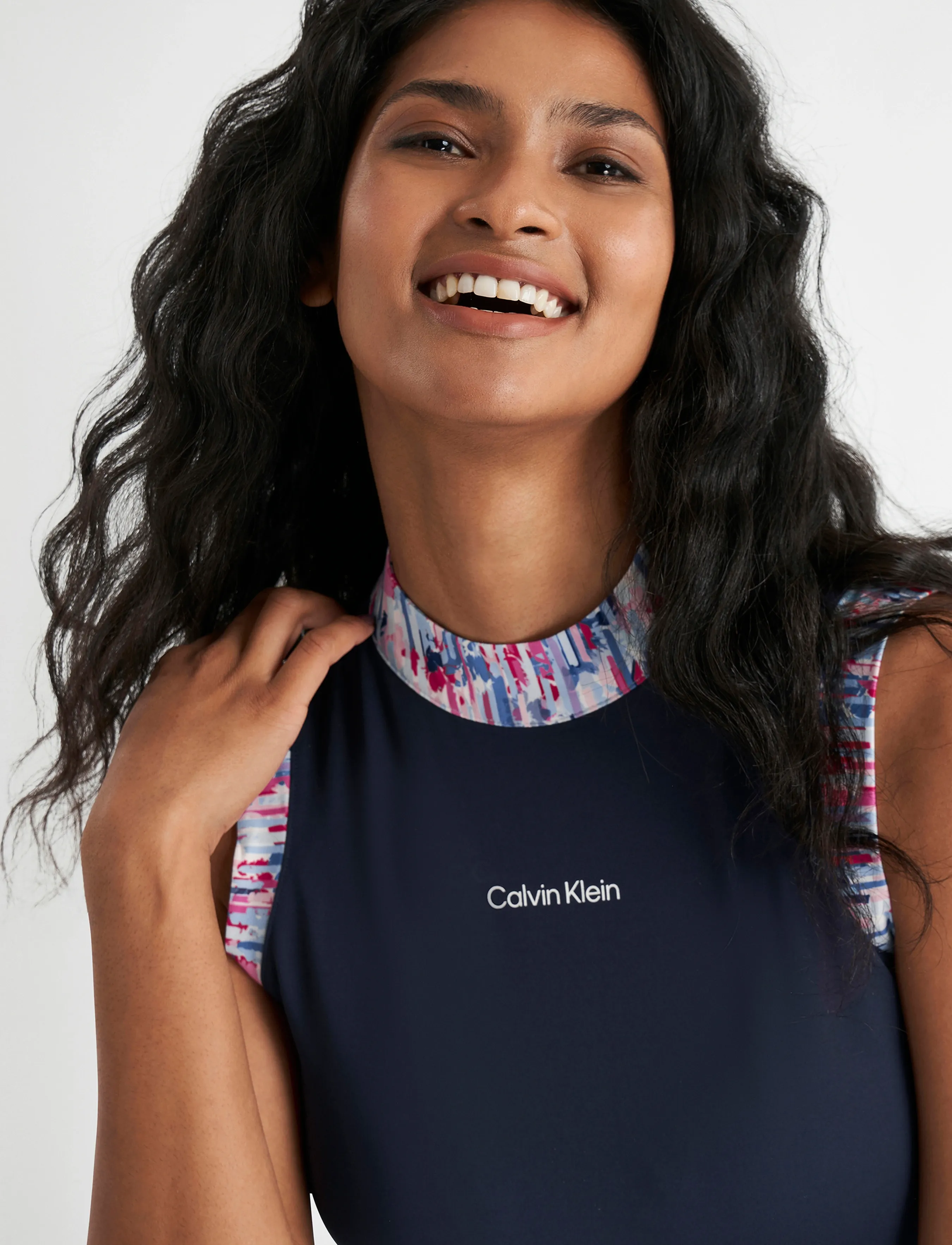 Calvin Klein Golf - CARMEN MOCK NECK DRESS - kjoler & nederdele - navy - 4