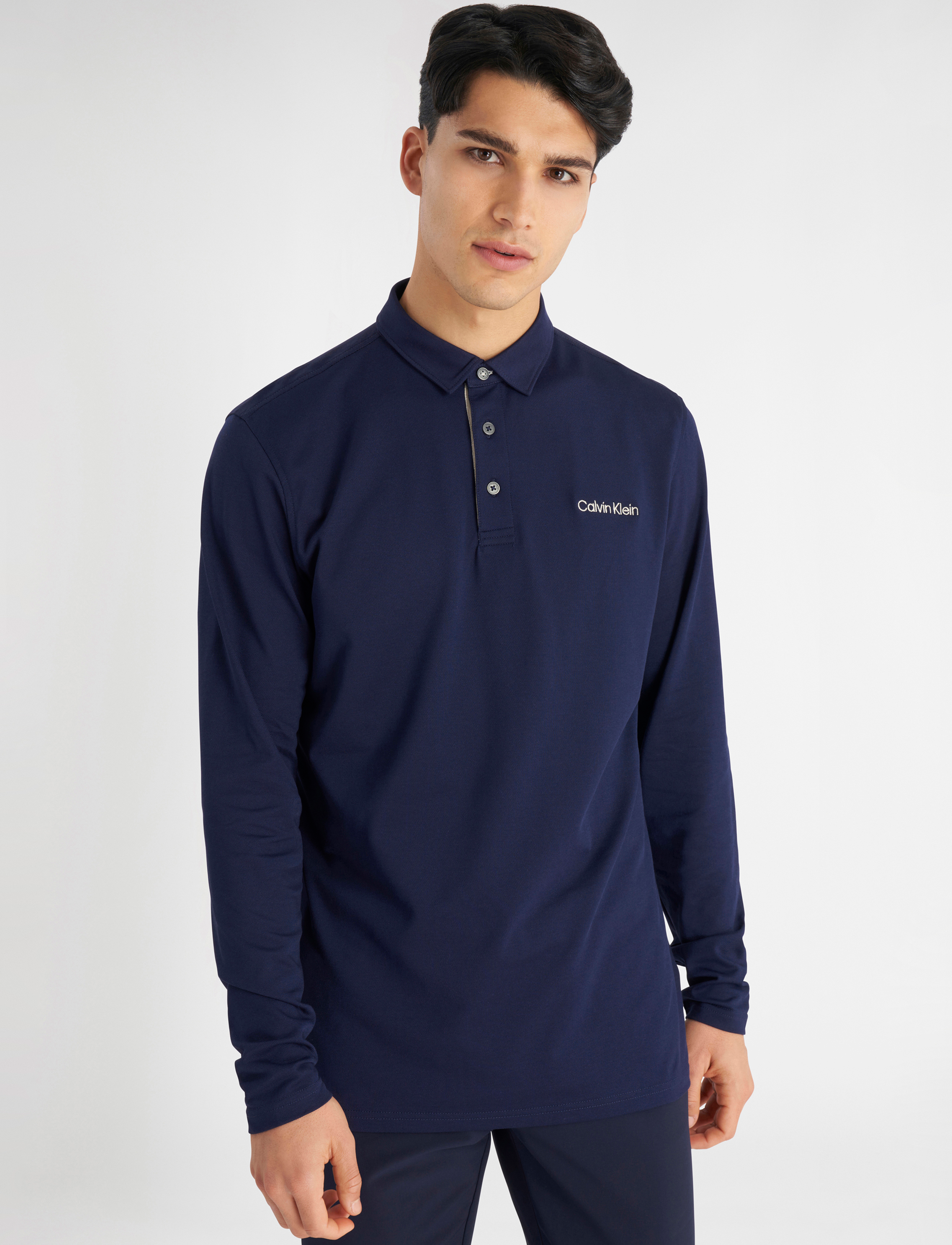 Calvin Klein Golf - Medina Long Sleeve Polo - evening blue - 0
