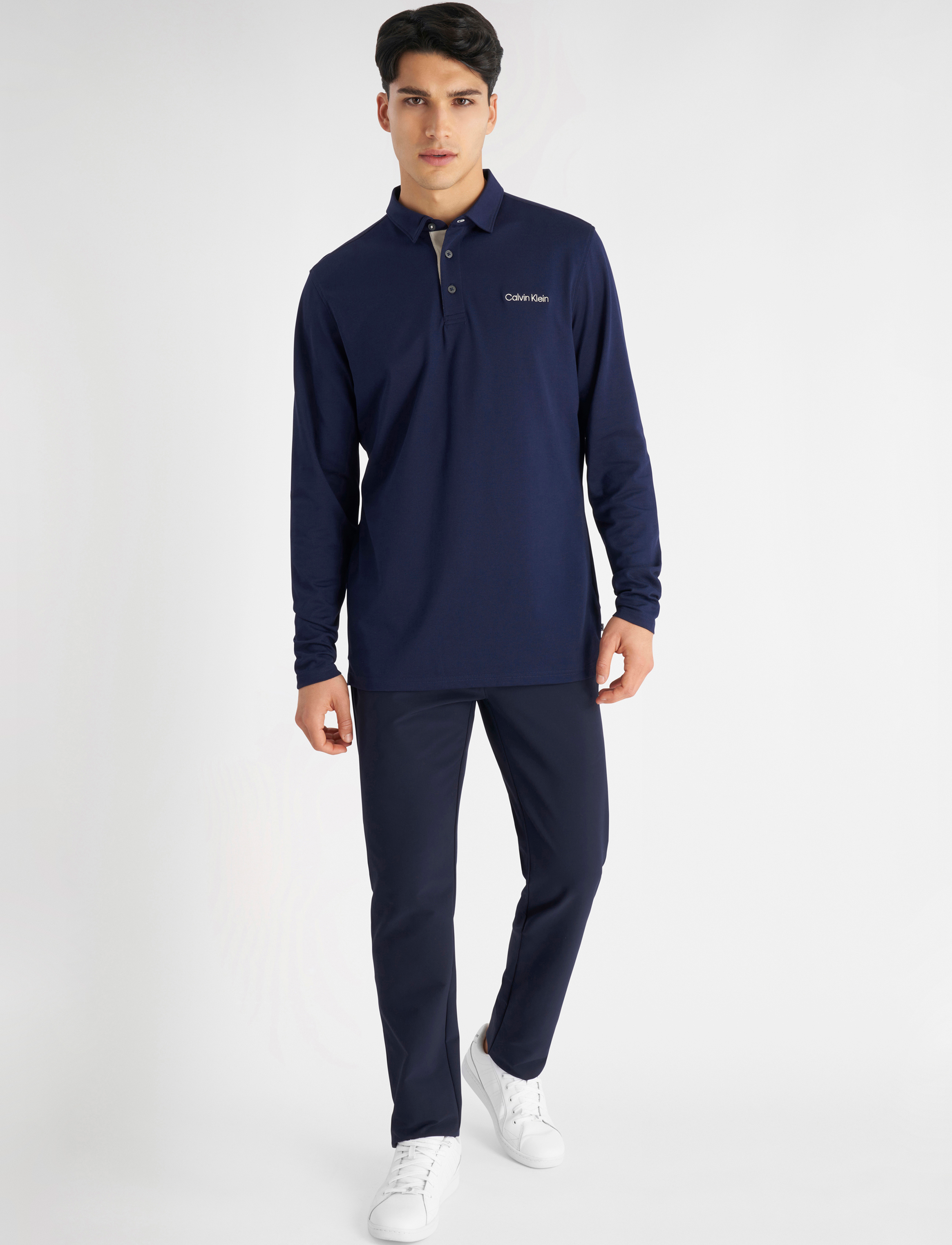 Calvin Klein Golf - Medina Long Sleeve Polo - evening blue - 3