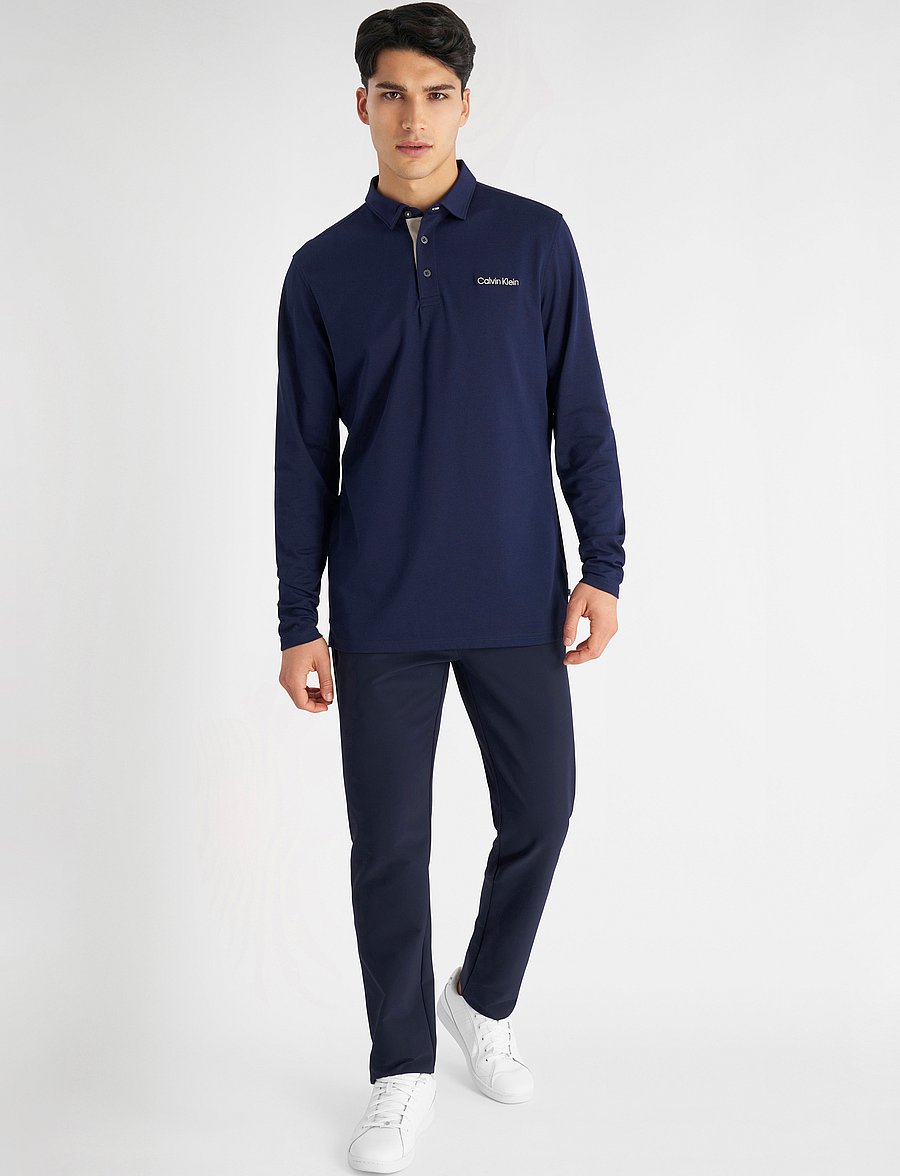 Calvin Klein Golf - Medina Long Sleeve Polo - evening blue - 3