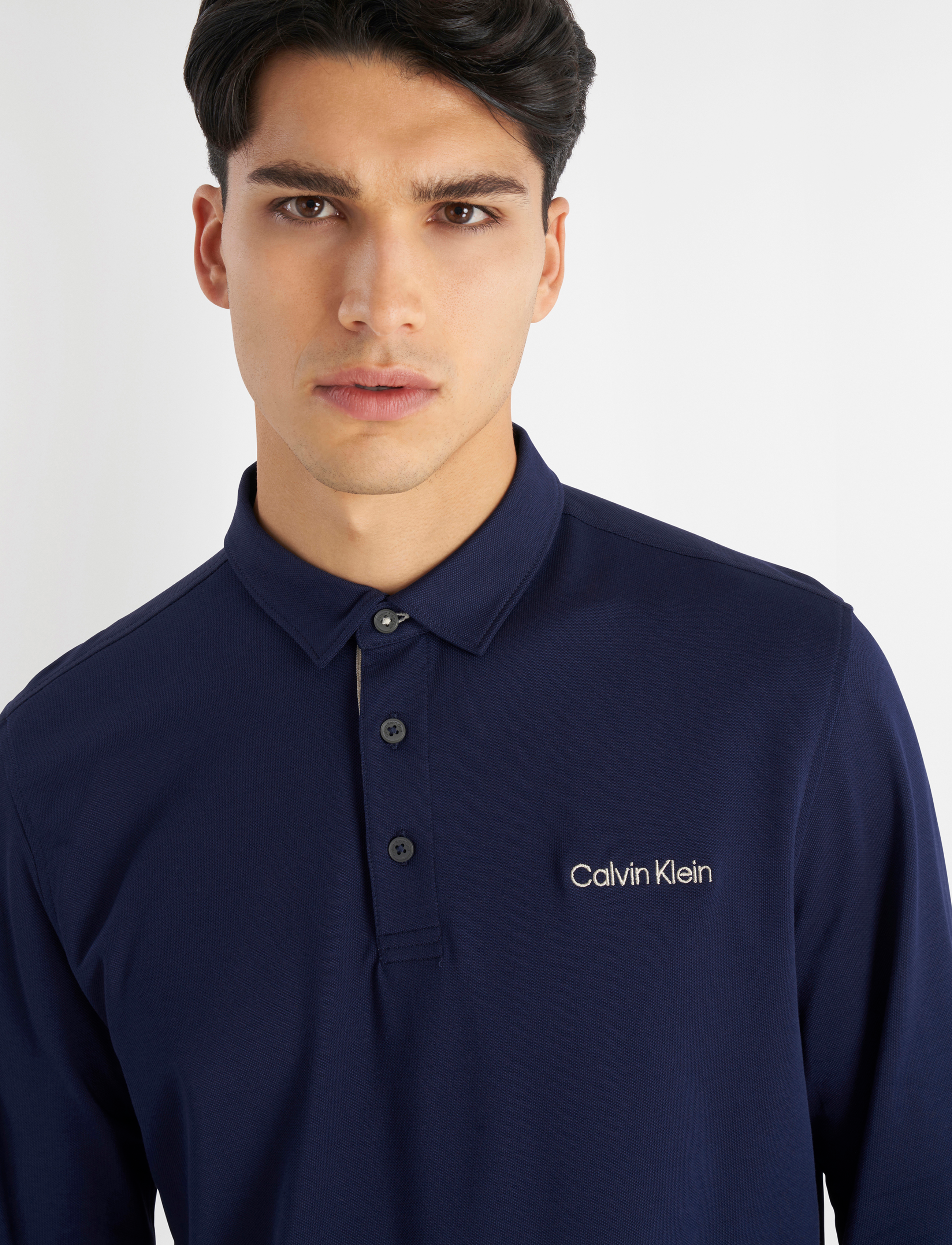 Calvin Klein Golf - Medina Long Sleeve Polo - evening blue - 4