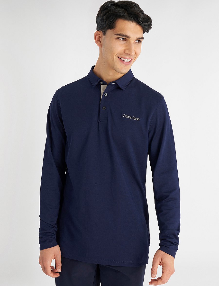 Calvin Klein Golf - Medina Long Sleeve Polo - evening blue - 5