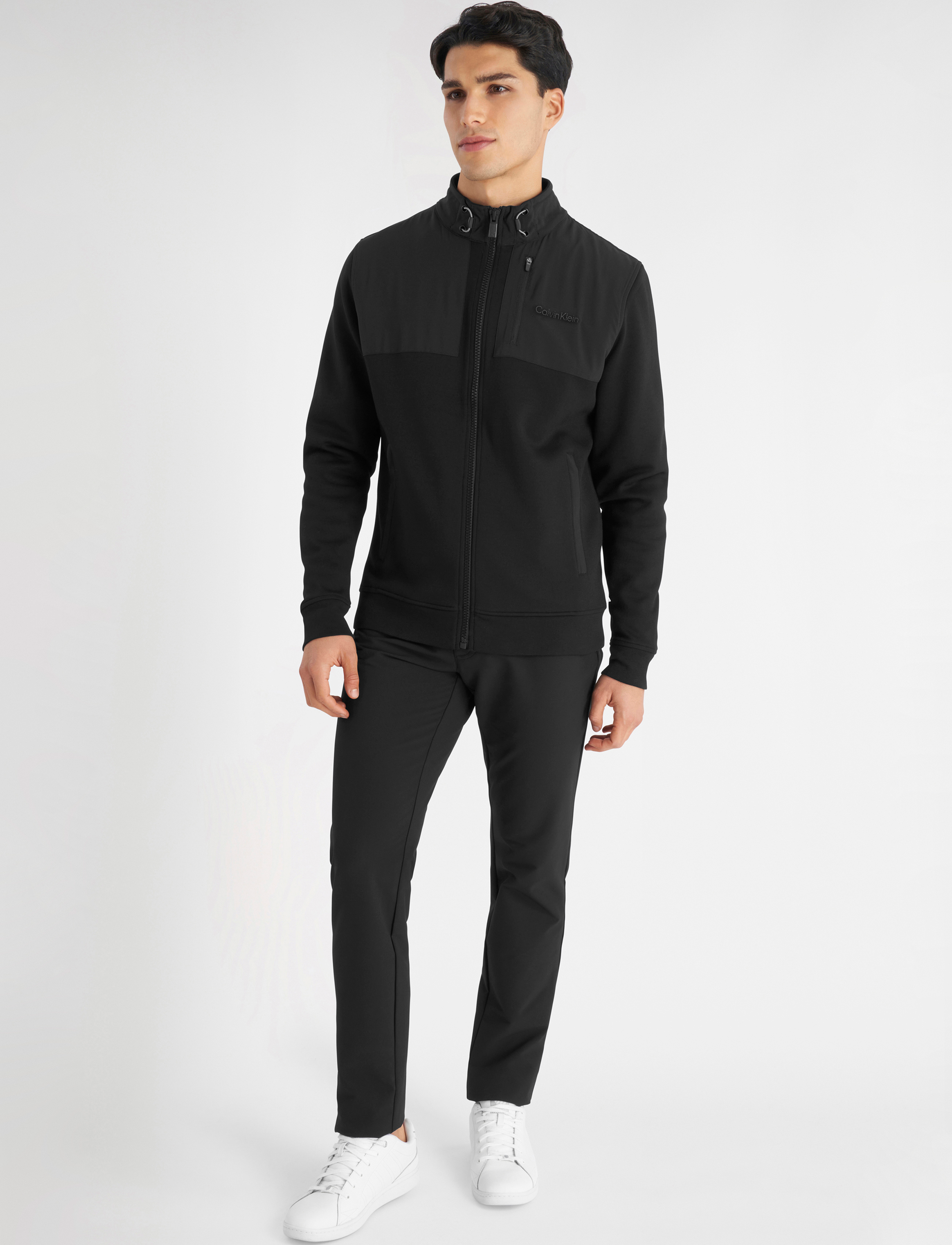 Calvin Klein Golf - HYPER TECH FULL ZIP SWEATSHIRT - black - 3