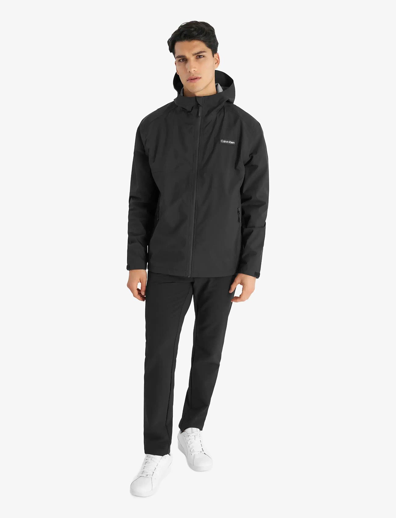 Calvin Klein Golf - FEATHER DRY 15K HOODED WATERPROOF JACKET - raincoats - black - 3