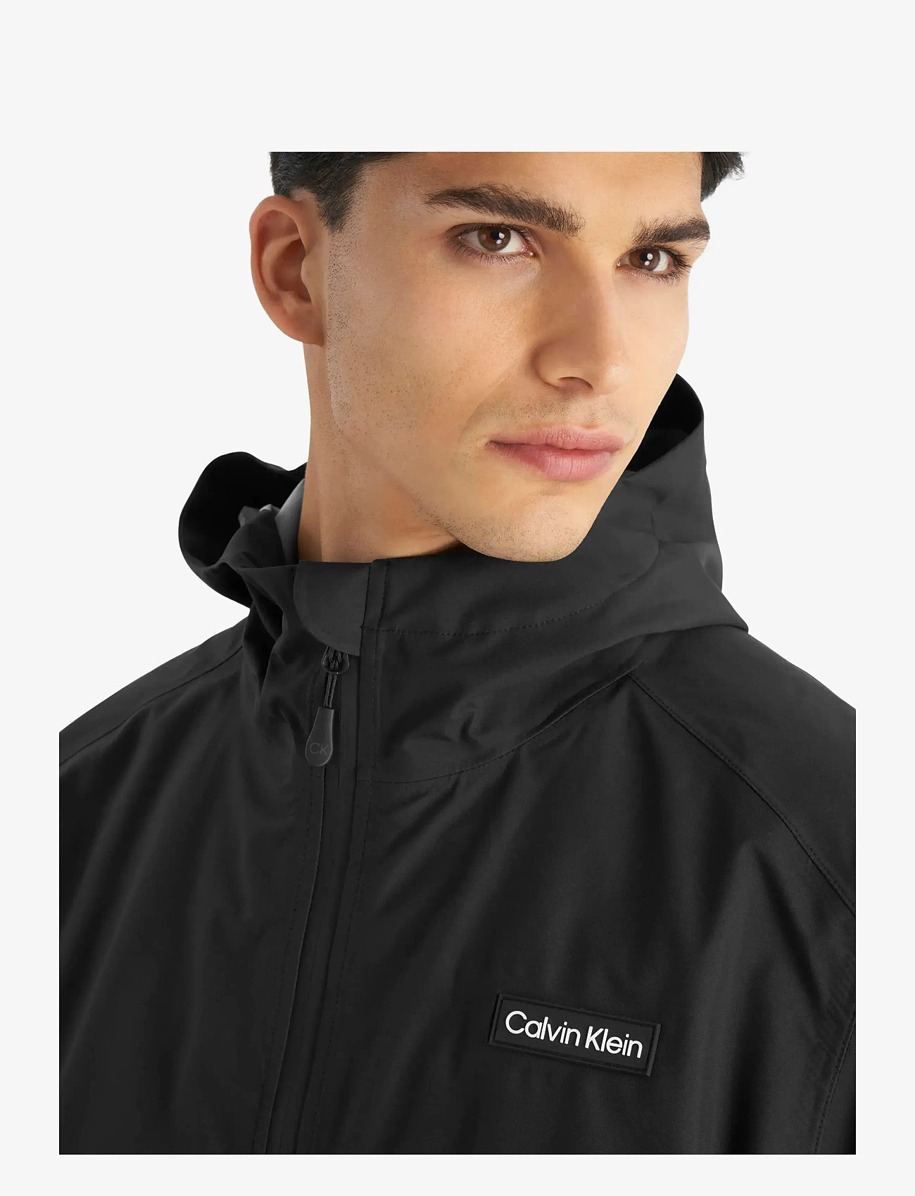 Calvin Klein Golf - FEATHER DRY 15K HOODED WATERPROOF JACKET - raincoats - black - 4