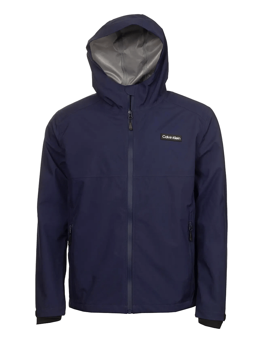 Calvin Klein Golf - FEATHER DRY 15K HOODED WATERPROOF JACKET - golfjakker - navy - 0