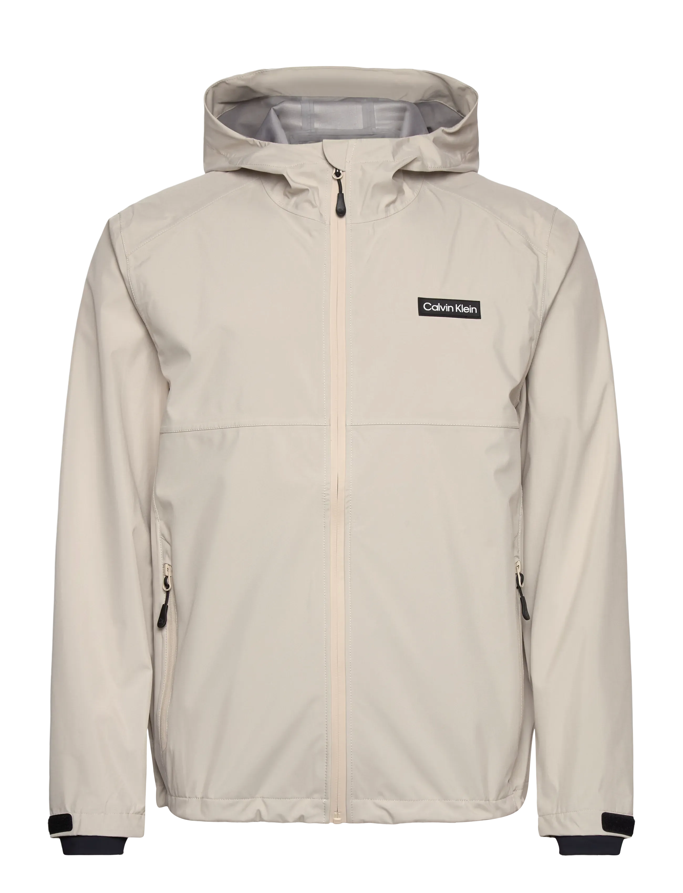 Calvin Klein Golf Feather Dry 15K Hooded Waterproof Jacket, XL, Sport Jackets, Beige - Männerswear