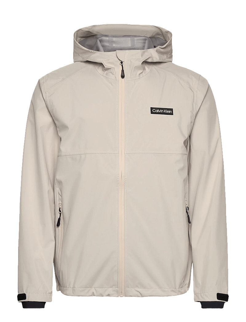 Calvin Klein Golf - FEATHER DRY 15K HOODED WATERPROOF JACKET - golfjackor - sand - 0