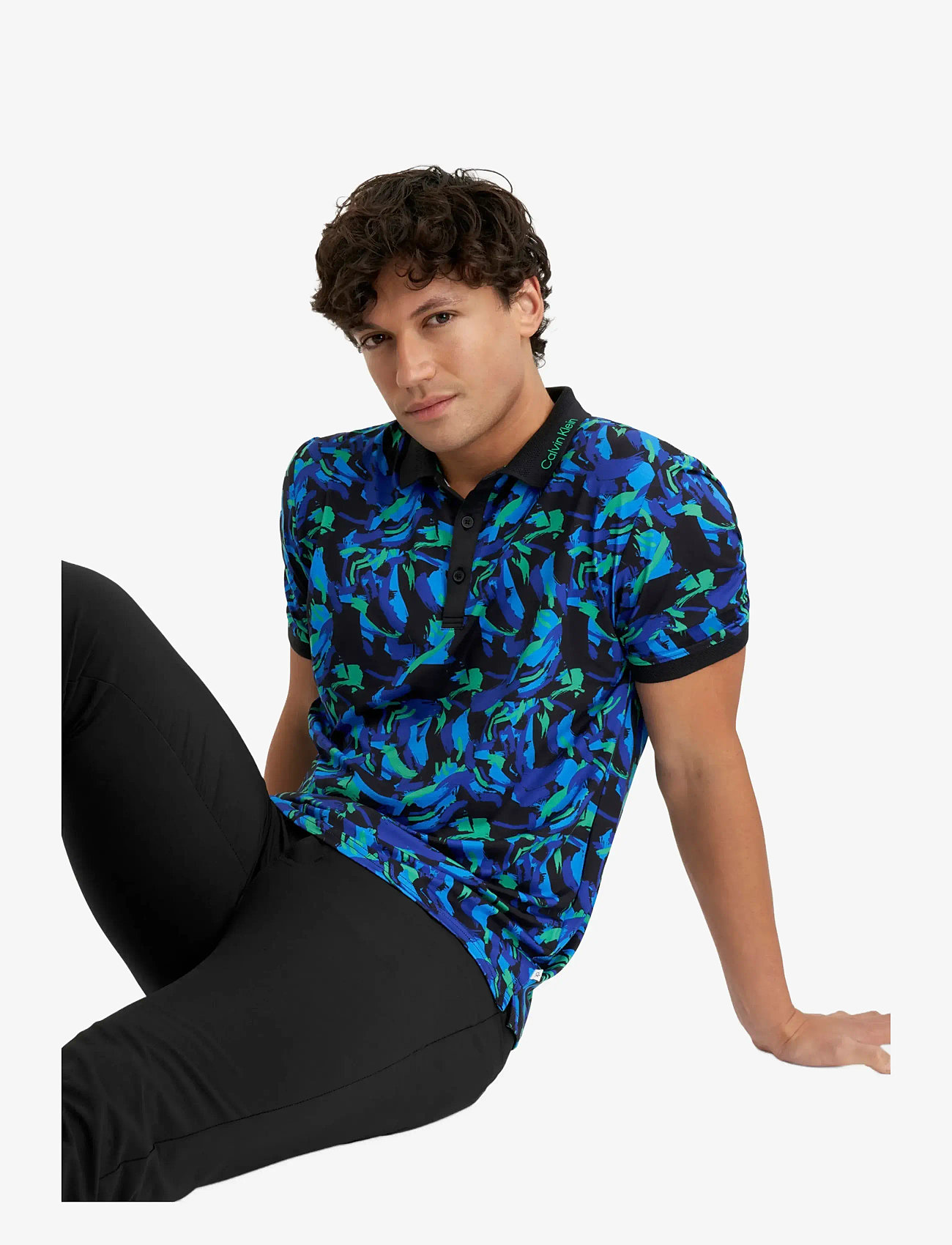 Calvin Klein Golf - BRUSHSTROKE PRINT POLO - prt - 2