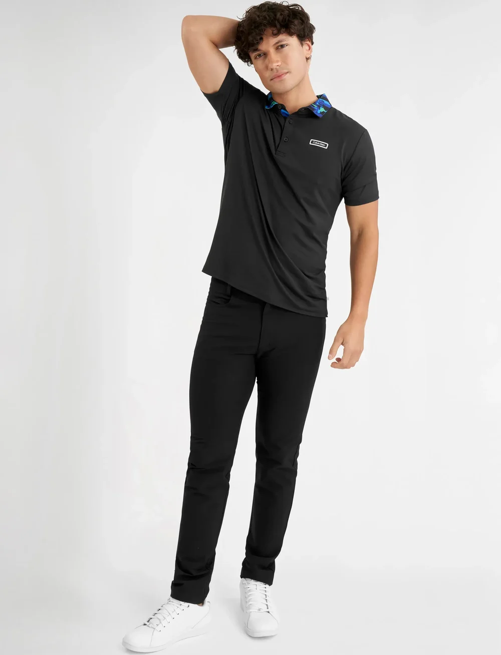 Calvin Klein Golf - SEABURY POLO - toppar & t-shirts - blk - 4