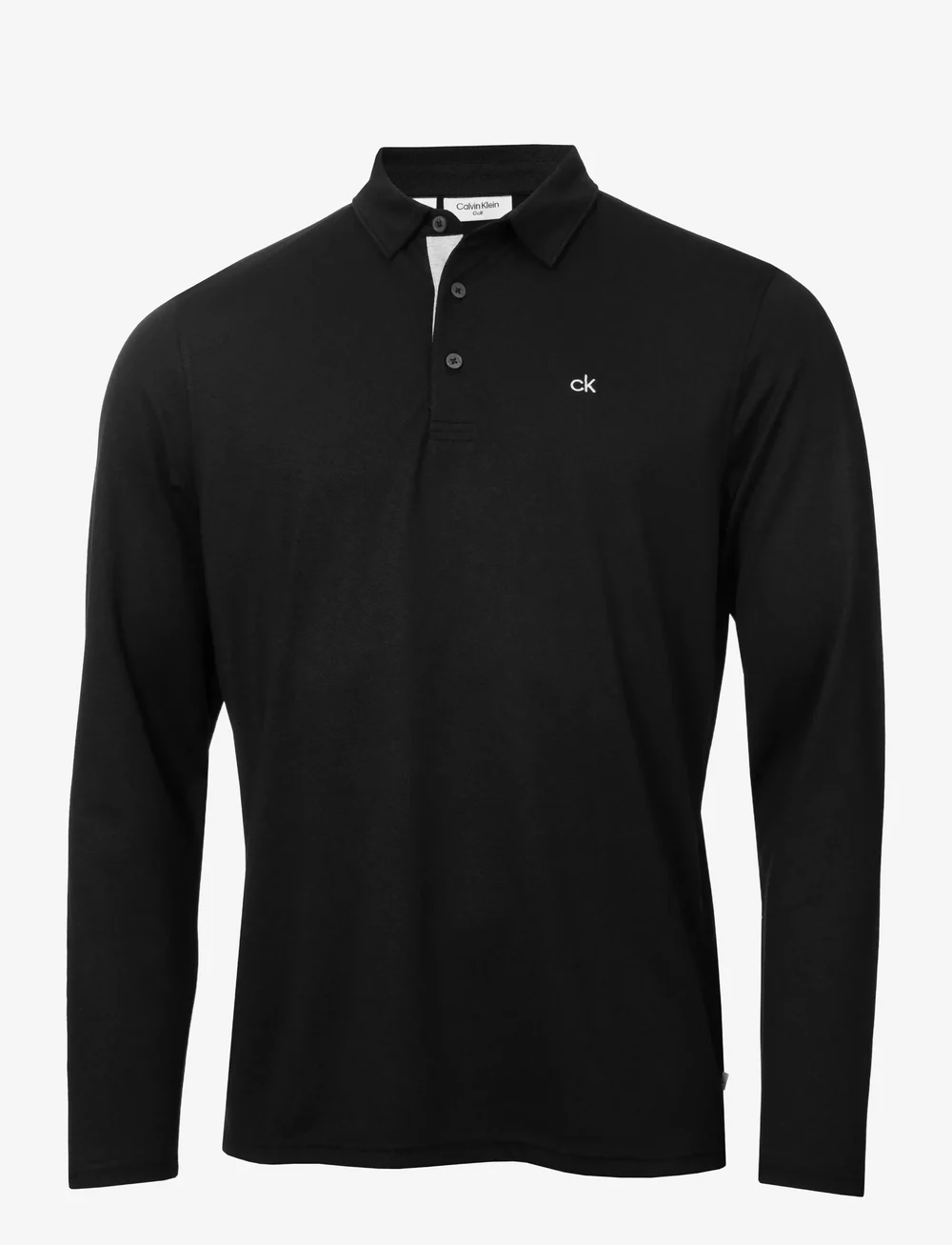 Calvin Klein Golf - BAYARD LONGSLEEVE POLO - alussärgid ja t-särgid - blk - 0