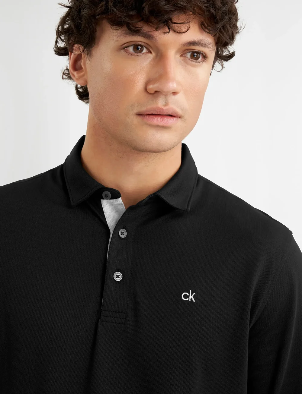 Calvin Klein Golf - BAYARD LONGSLEEVE POLO - alussärgid ja t-särgid - blk - 5