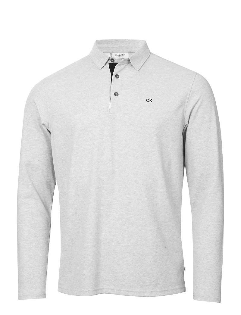 Calvin Klein Golf - BAYARD LONGSLEEVE POLO - oberteile & t-shirts - silmarl - 0