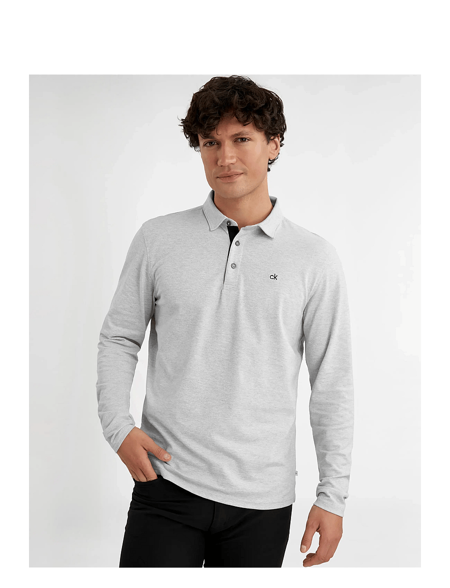 Calvin Klein Golf - BAYARD LONGSLEEVE POLO - silmarl - 2