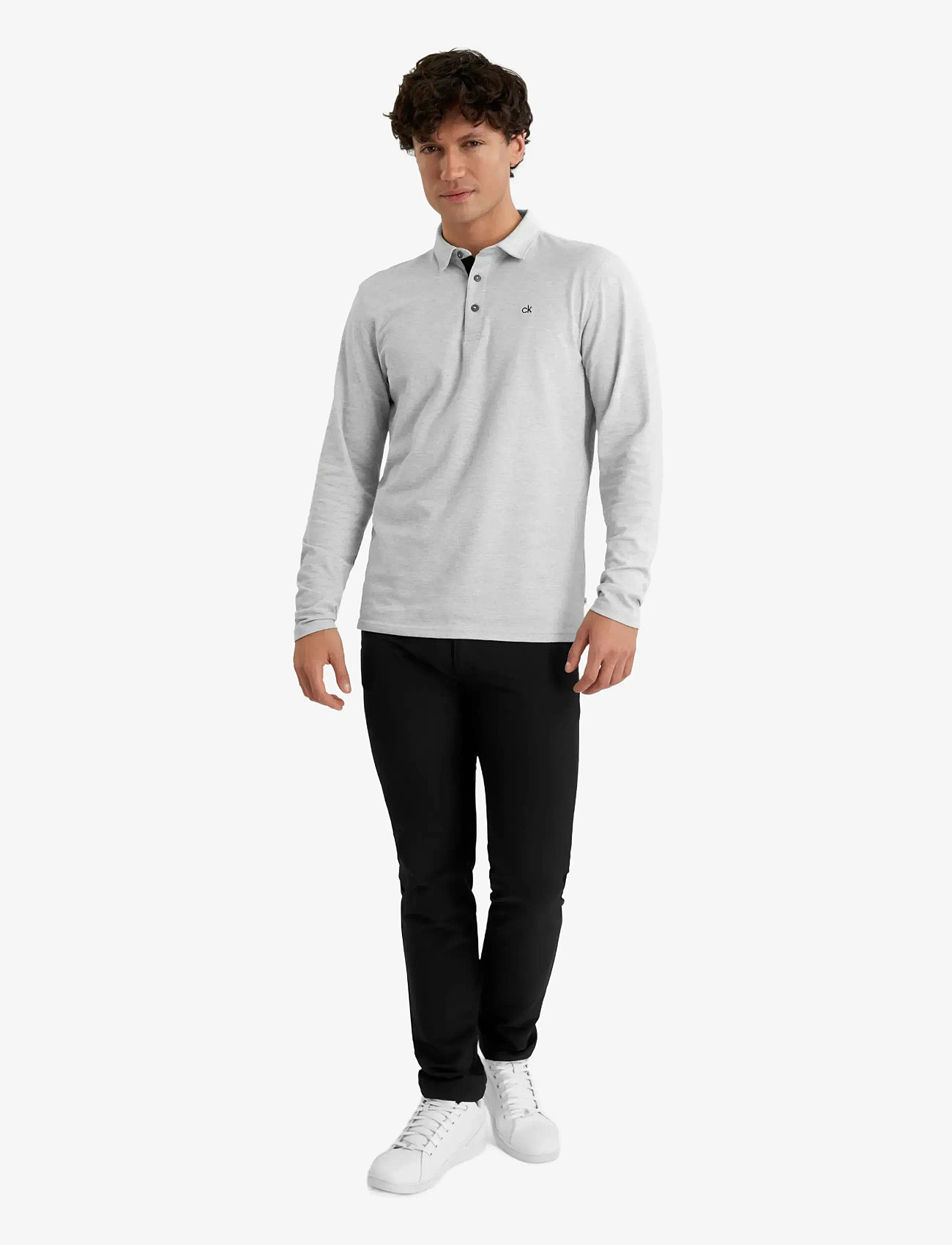 Calvin Klein Golf - BAYARD LONGSLEEVE POLO - oberteile & t-shirts - silmarl - 3