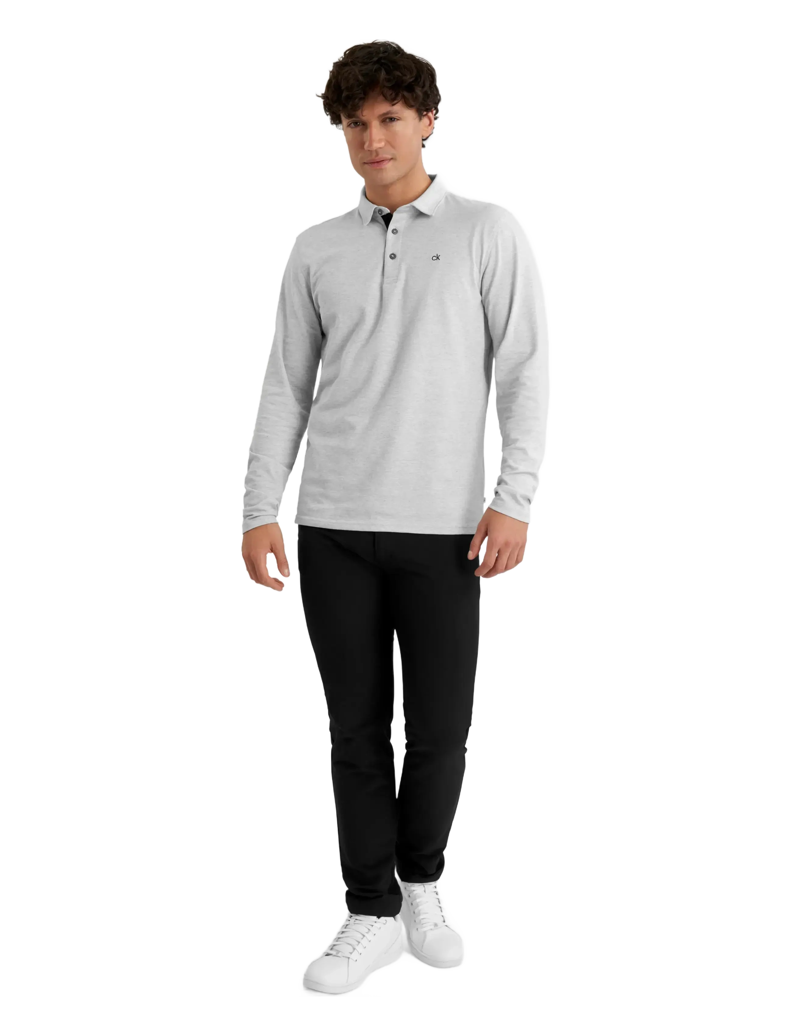 Calvin Klein Golf - BAYARD LONGSLEEVE POLO - silmarl - 3